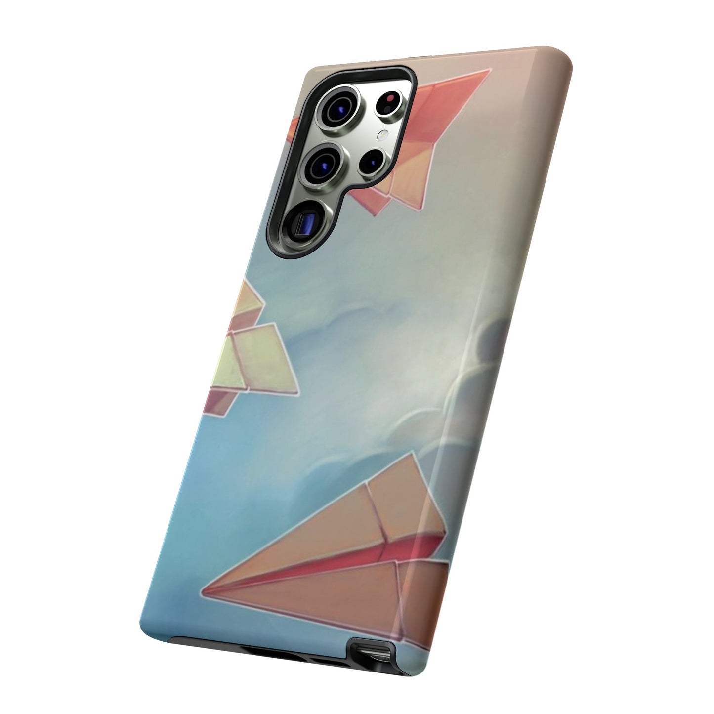 Paper Plane Wallpaper Phone Case | iPhone 15 Plus/ Pro, 14, 13, 12| Google Pixel 7, Pro, 5| Samsung Galaxy S23 All Major Phone Models