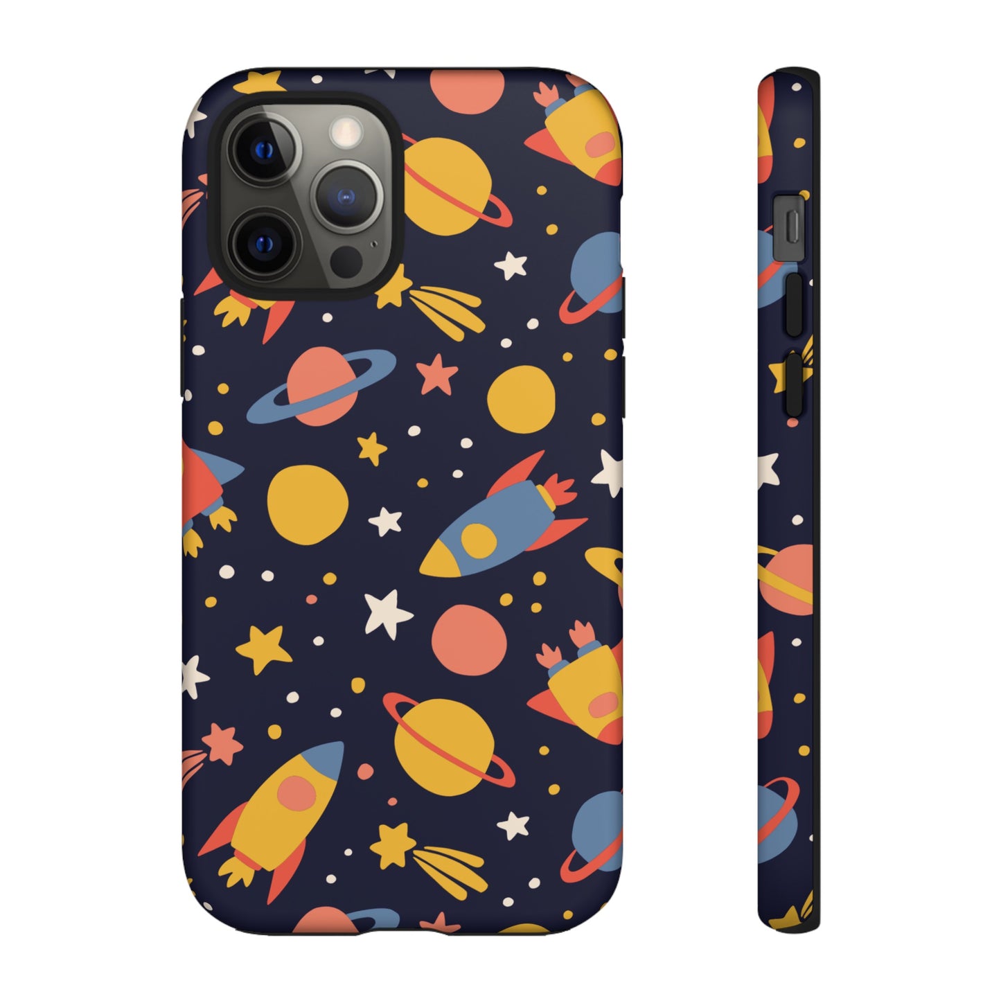 Cartoon Space Wallpaper Phone Case | iPhone 15 Plus/ Pro, 14, 13, 12| Google Pixel 7, Pro, 5| Samsung Galaxy S23 All Major Phone Models