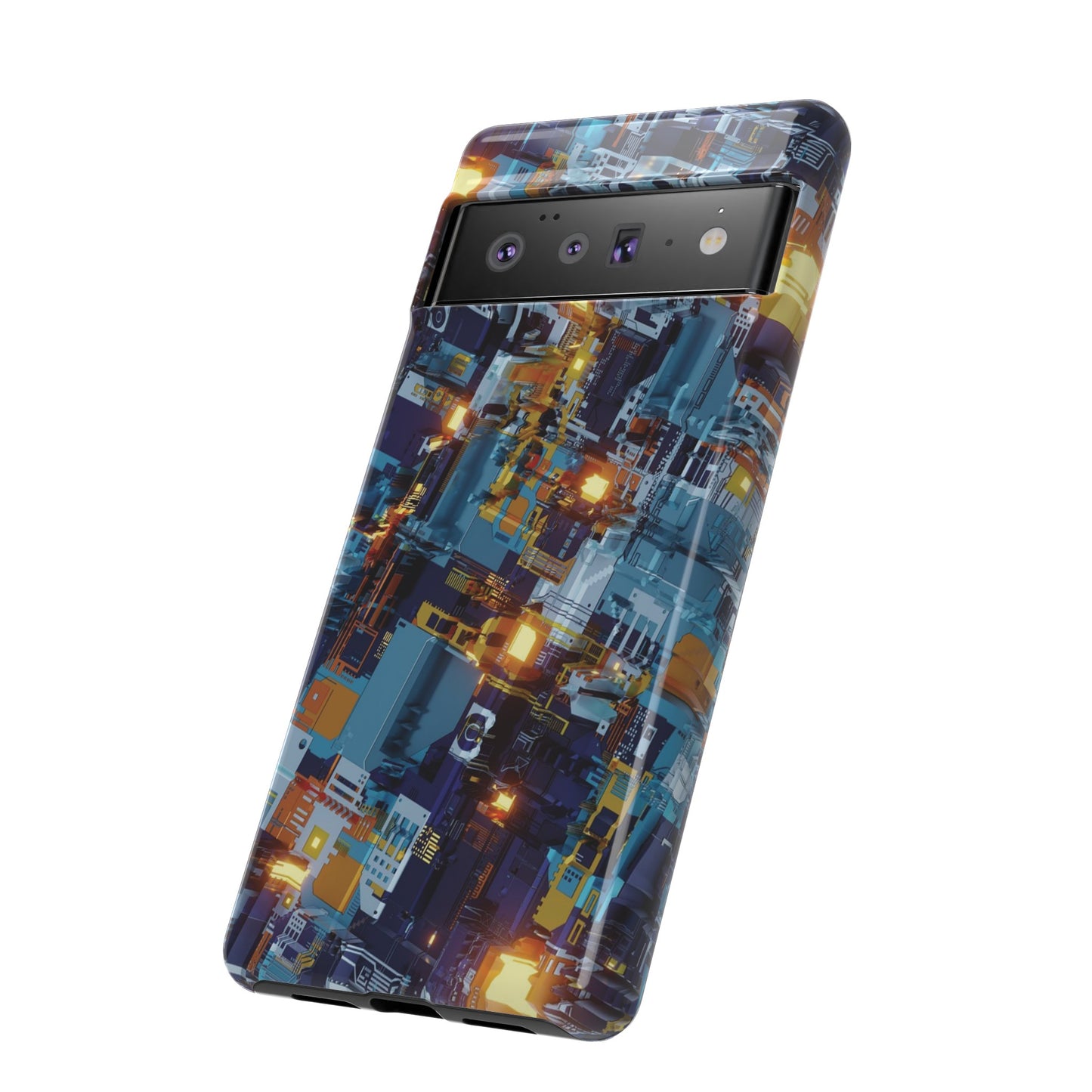 Computer Circuit Board Wallpaper Phone Case | iPhone 15 Plus/ Pro, 14, 13, 12| Google Pixel 7, Pro, 5| Samsung Galaxy S23 All Major Phone Models