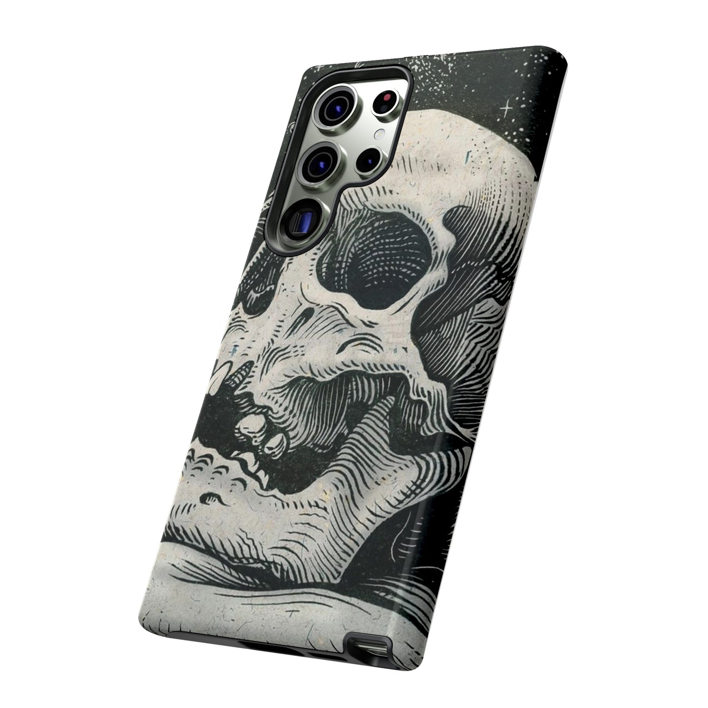 Skull Wallpaper Phone Case | iPhone 15 Plus/ Pro, 14, 13, 12| Google Pixel 7, Pro, 5| Samsung Galaxy S23 All Major Phone Models