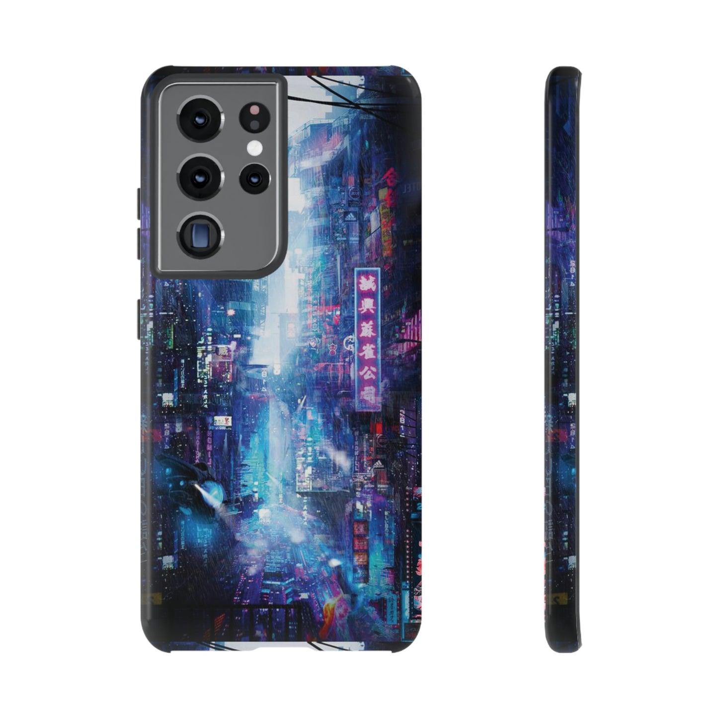 Night Life Futuristic City Wallpaper Phone Case | iPhone 15 Plus/ Pro, 14, 13, 12| Google Pixel 7, Pro, 5| Samsung Galaxy S23 All Major Phone Models