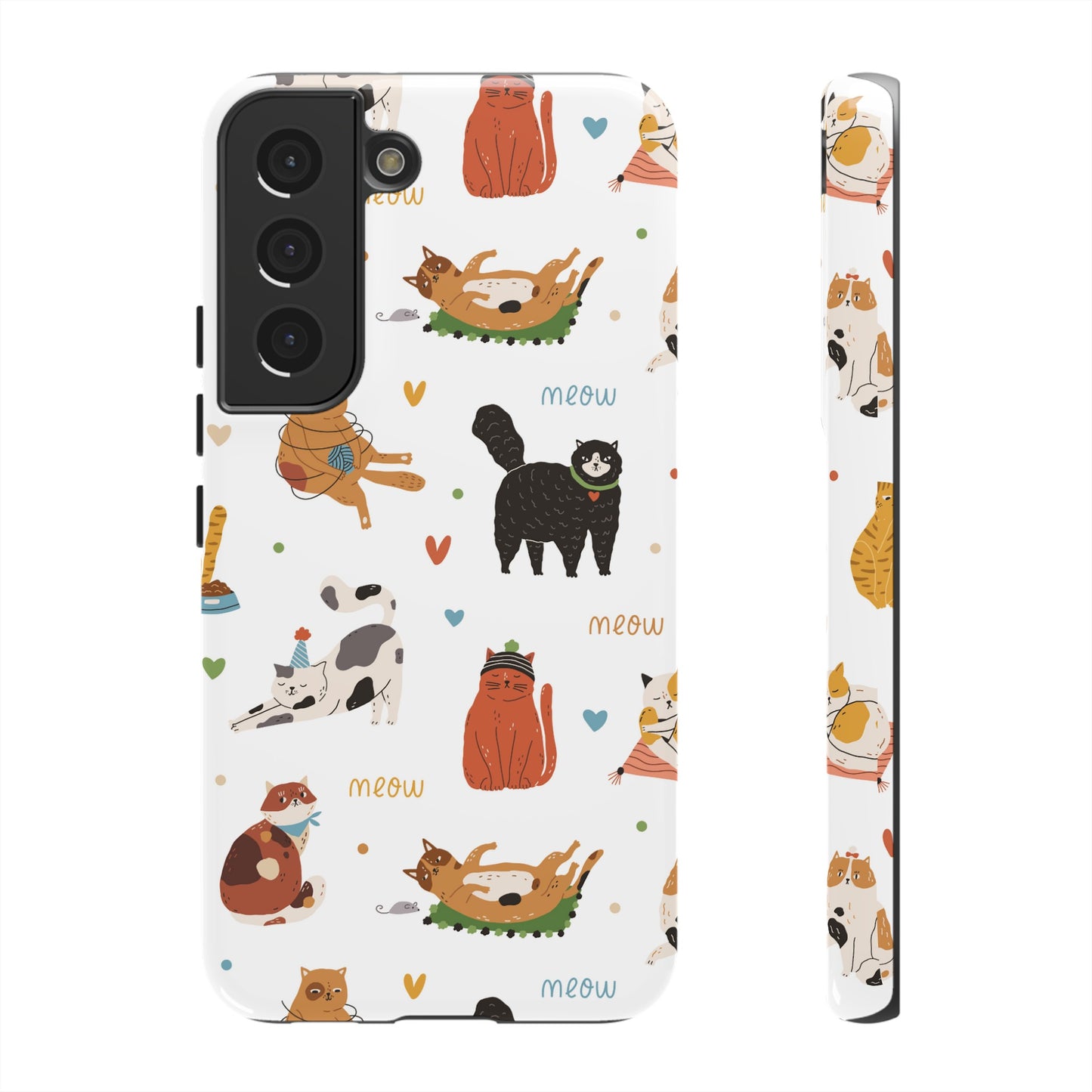 Collage of Cats Wallpaper Phone Case | iPhone 15 Plus/ Pro, 14, 13, 12| Google Pixel 7, Pro, 5| Samsung Galaxy S23 All Major Phone Models