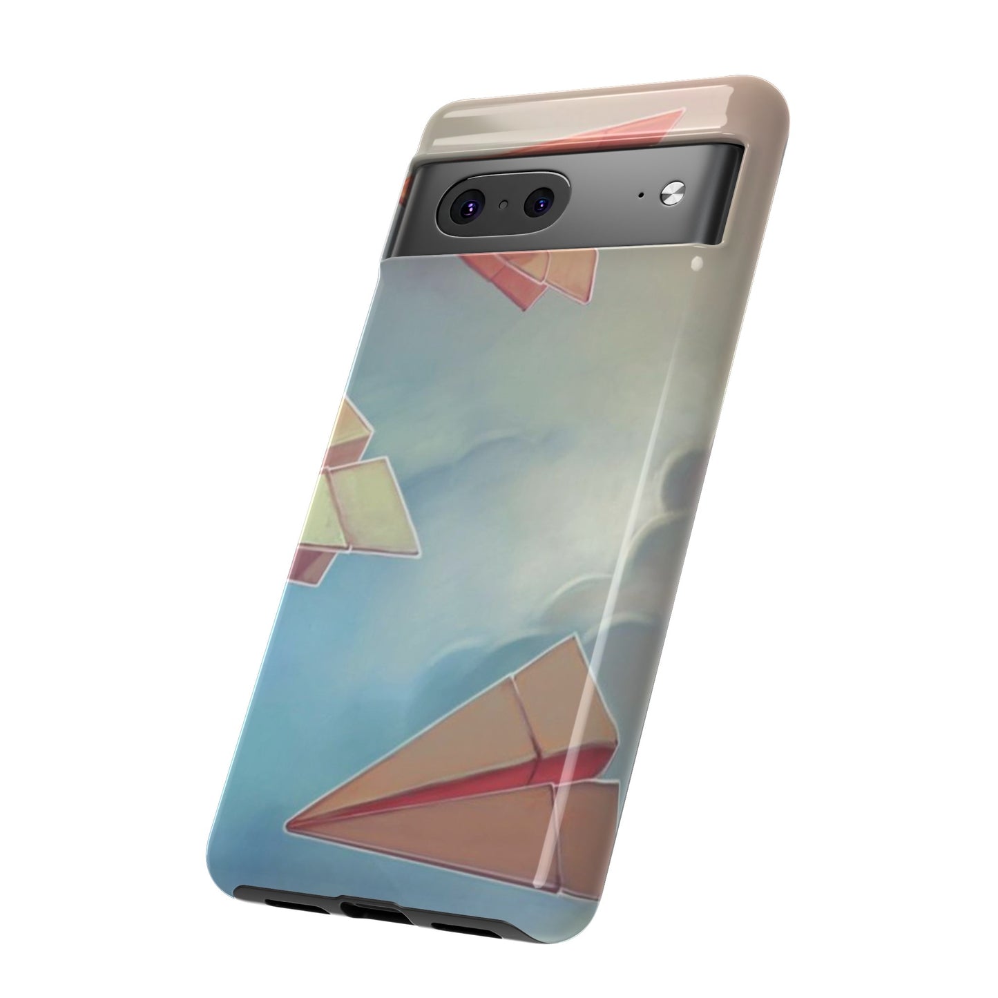 Paper Plane Wallpaper Phone Case | iPhone 15 Plus/ Pro, 14, 13, 12| Google Pixel 7, Pro, 5| Samsung Galaxy S23 All Major Phone Models