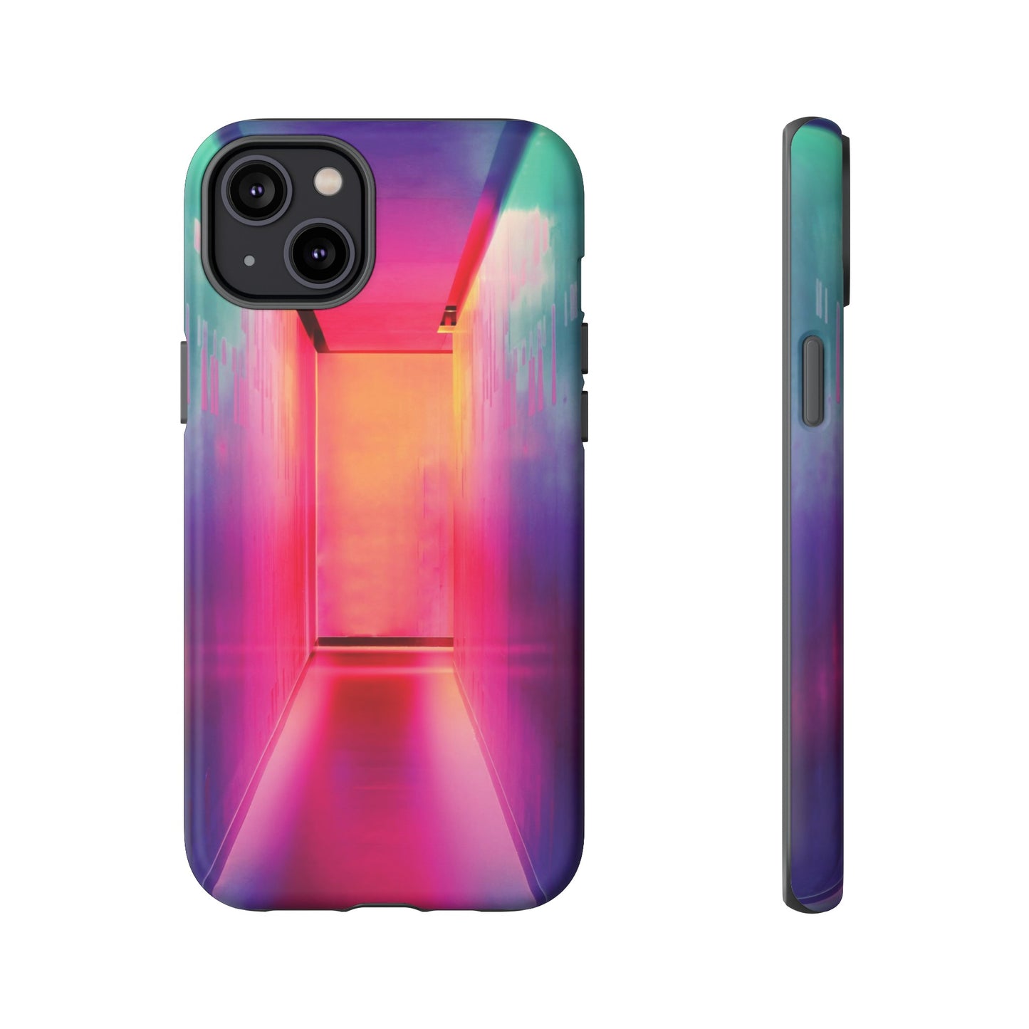 Rainbow Hallway Wallpaper Phone Case | iPhone 15 Plus/ Pro, 14, 13, 12| Google Pixel 7, Pro, 5| Samsung Galaxy S23 All Major Phone Models