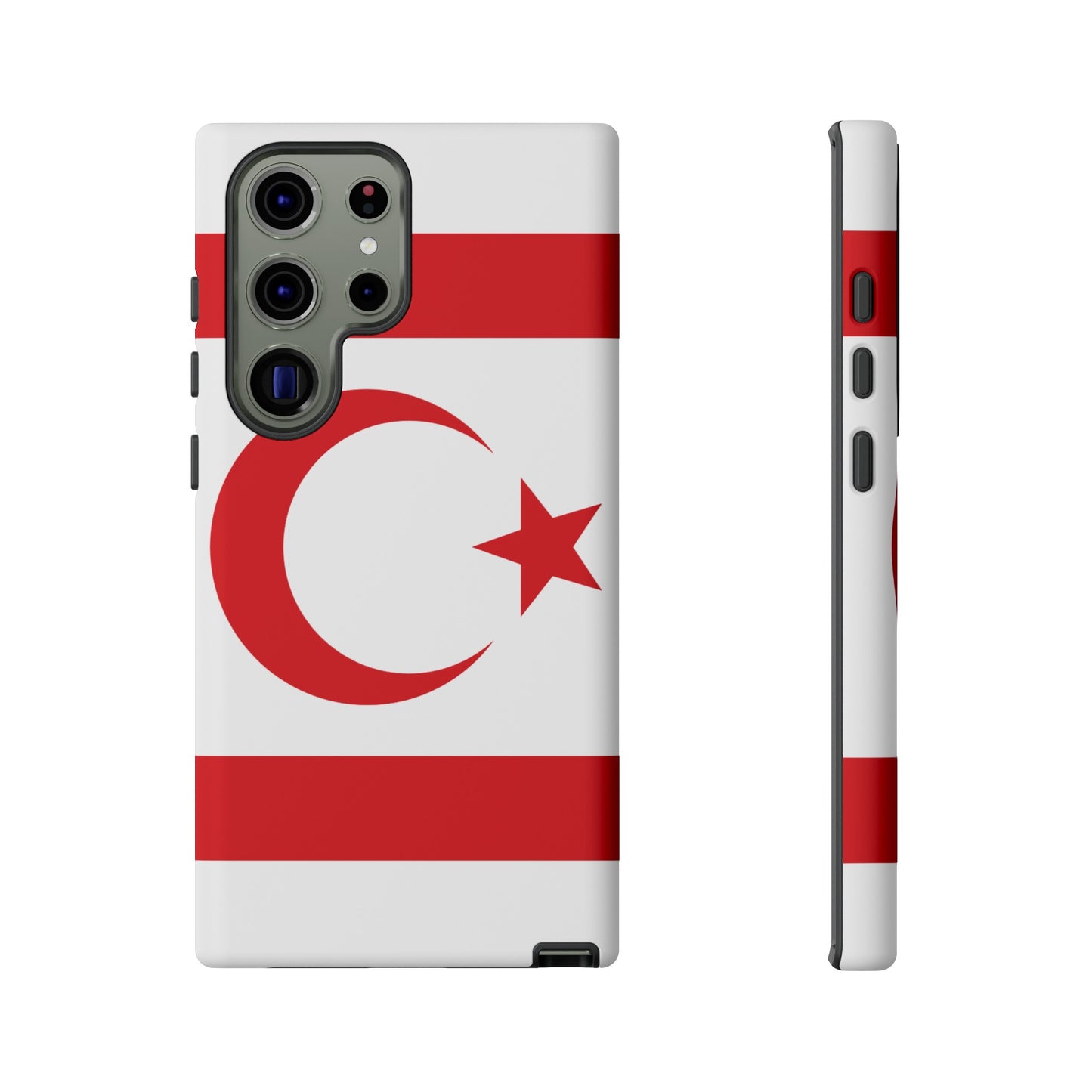 Northern Cyprus Flag Phone Case | iPhone 15 Plus/ Pro, 14, 13, 12| Google Pixel 7, Pro, 5| Samsung Galaxy S23 All Major Phone Models