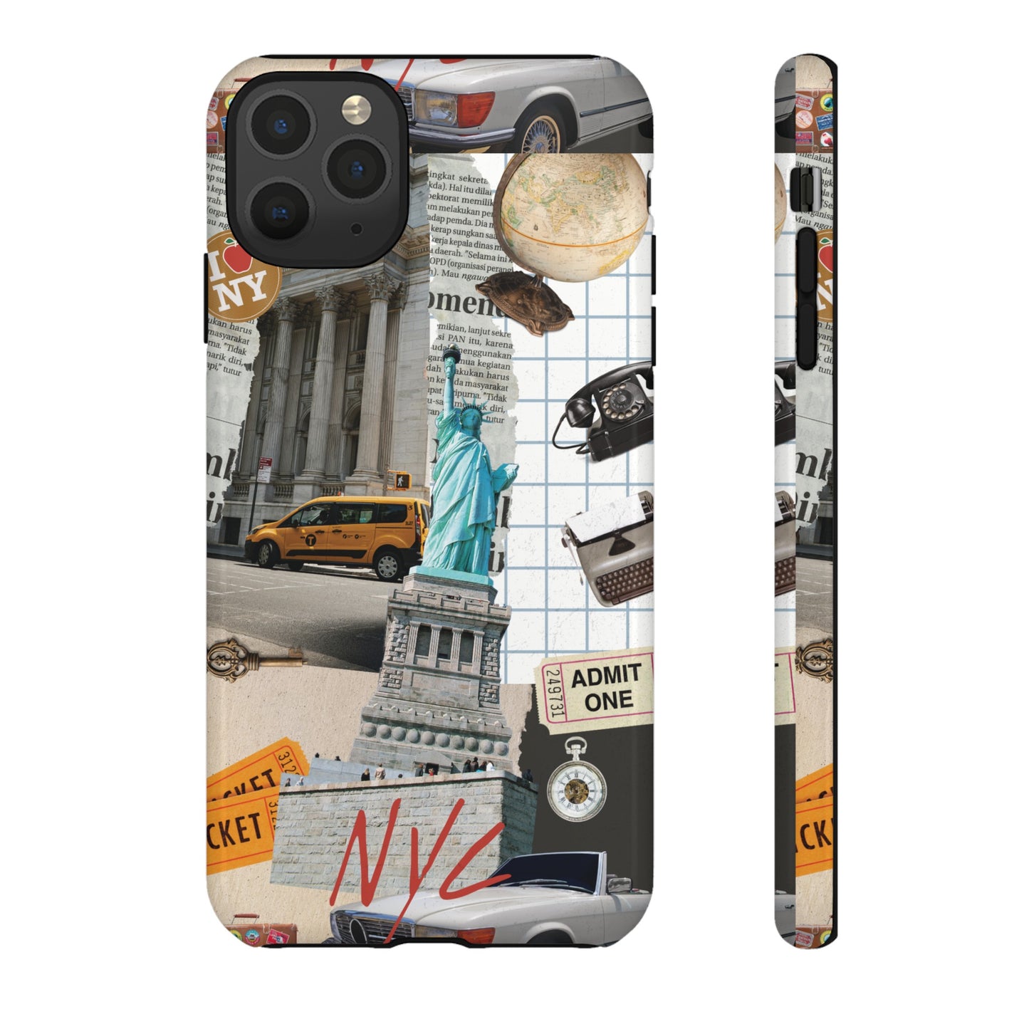 New York City Collage Wallpaper Phone Case | iPhone 15 Plus/ Pro, 14, 13, 12| Google Pixel 7, Pro, 5| Samsung Galaxy S23 All Major Phone Models