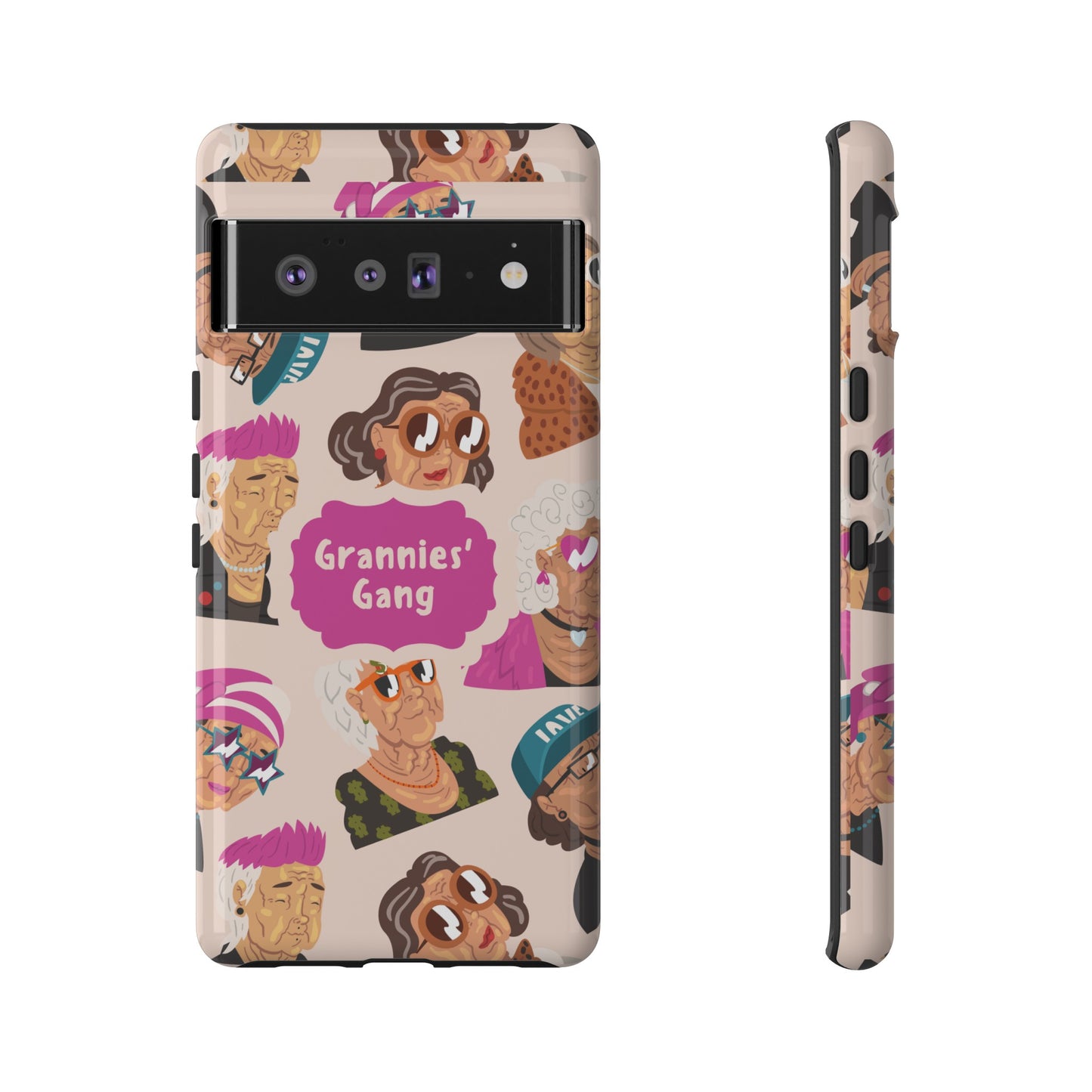 Grannies' Gang Wallpaper Phone Case | iPhone 15 Plus/ Pro, 14, 13, 12| Google Pixel 7, Pro, 5| Samsung Galaxy S23 All Major Phone Models