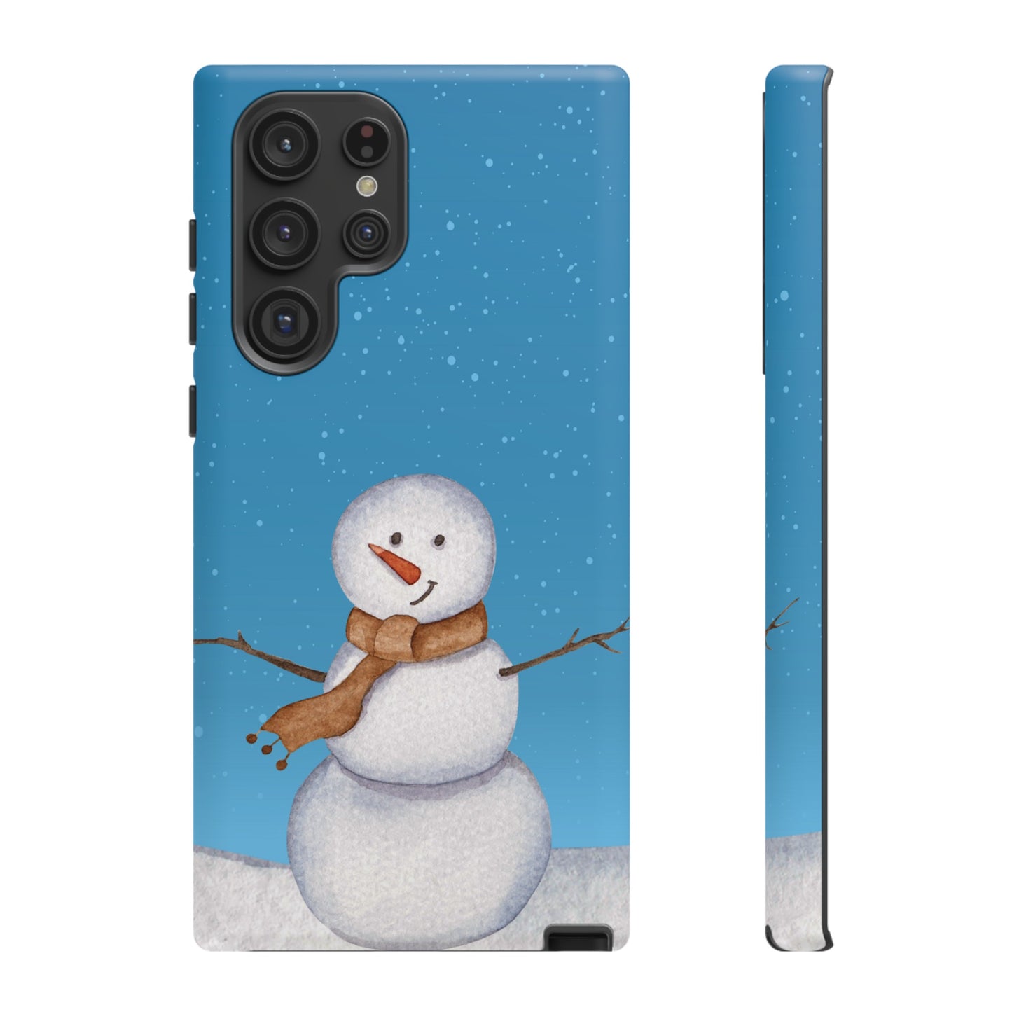 Snowman Wallpaper Phone Case | iPhone 15 Plus/ Pro, 14, 13, 12| Google Pixel 7, Pro, 5| Samsung Galaxy S23 All Major Phone Models