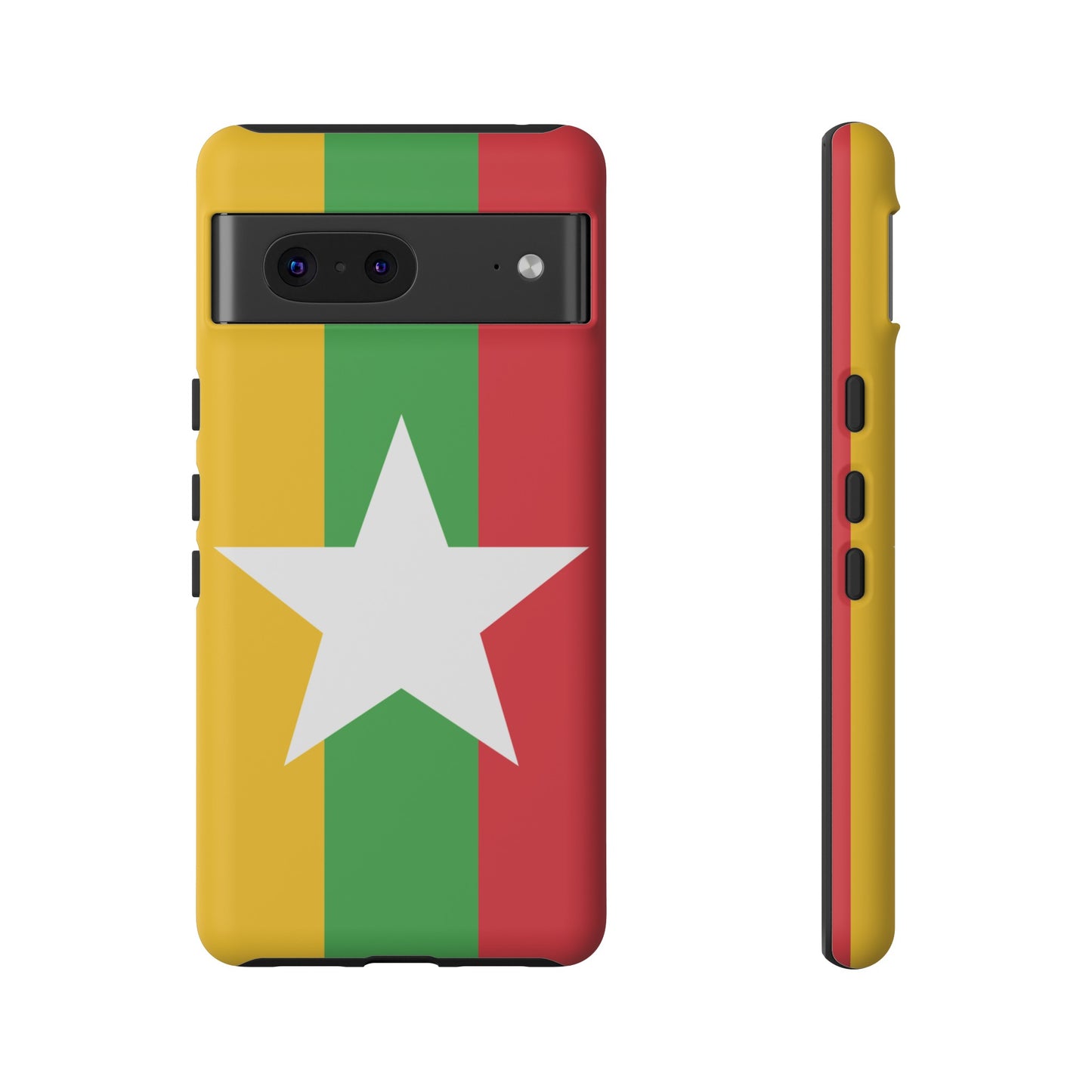 Myanmar Flag Phone Case | iPhone 15 Plus/ Pro, 14, 13, 12| Google Pixel 7, Pro, 5| Samsung Galaxy S23 All Major Phone Models