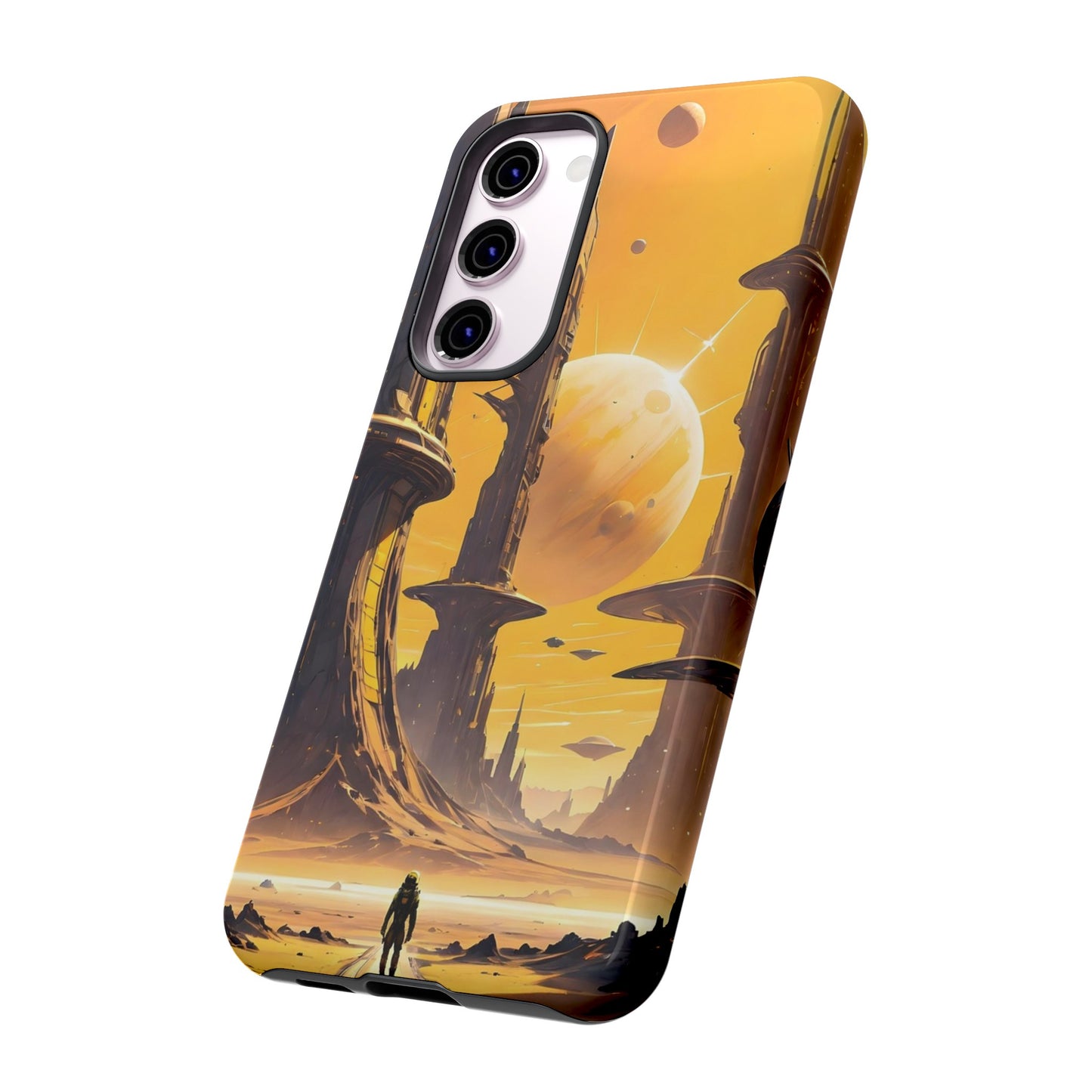 Distant Planets Sci Fi Wallpaper Phone Case | iPhone 15 Plus/ Pro, 14, 13, 12| Google Pixel 7, Pro, 5| Samsung Galaxy S23 All Major Phone Models