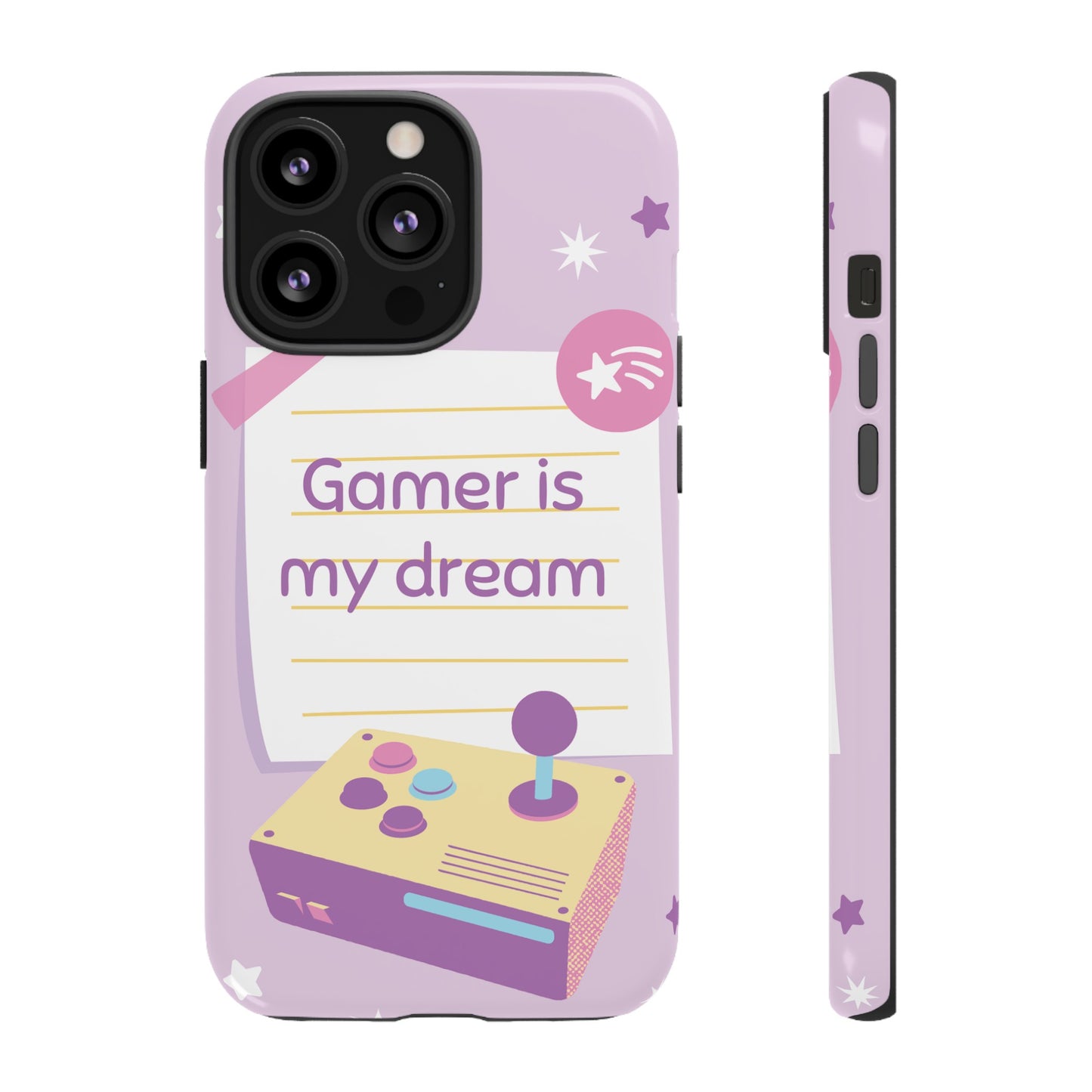 Gamer Is My Dream Job Wallpaper Phone Case | iPhone 15 Plus/ Pro, 14, 13, 12| Google Pixel 7, Pro, 5| Samsung Galaxy S23 All Major Phone Models