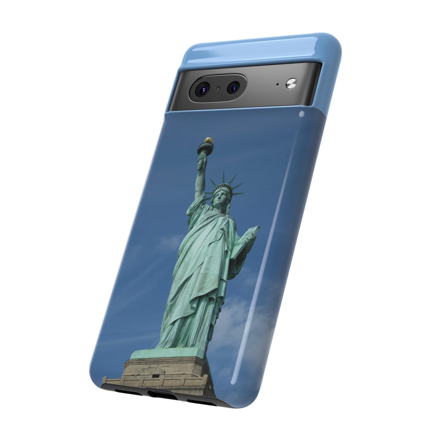 Statue Of Liberty Wallpaper Phone Case | iPhone 15 Plus/ Pro, 14, 13, 12| Google Pixel 7, Pro, 5| Samsung Galaxy S23 All Major Phone Models