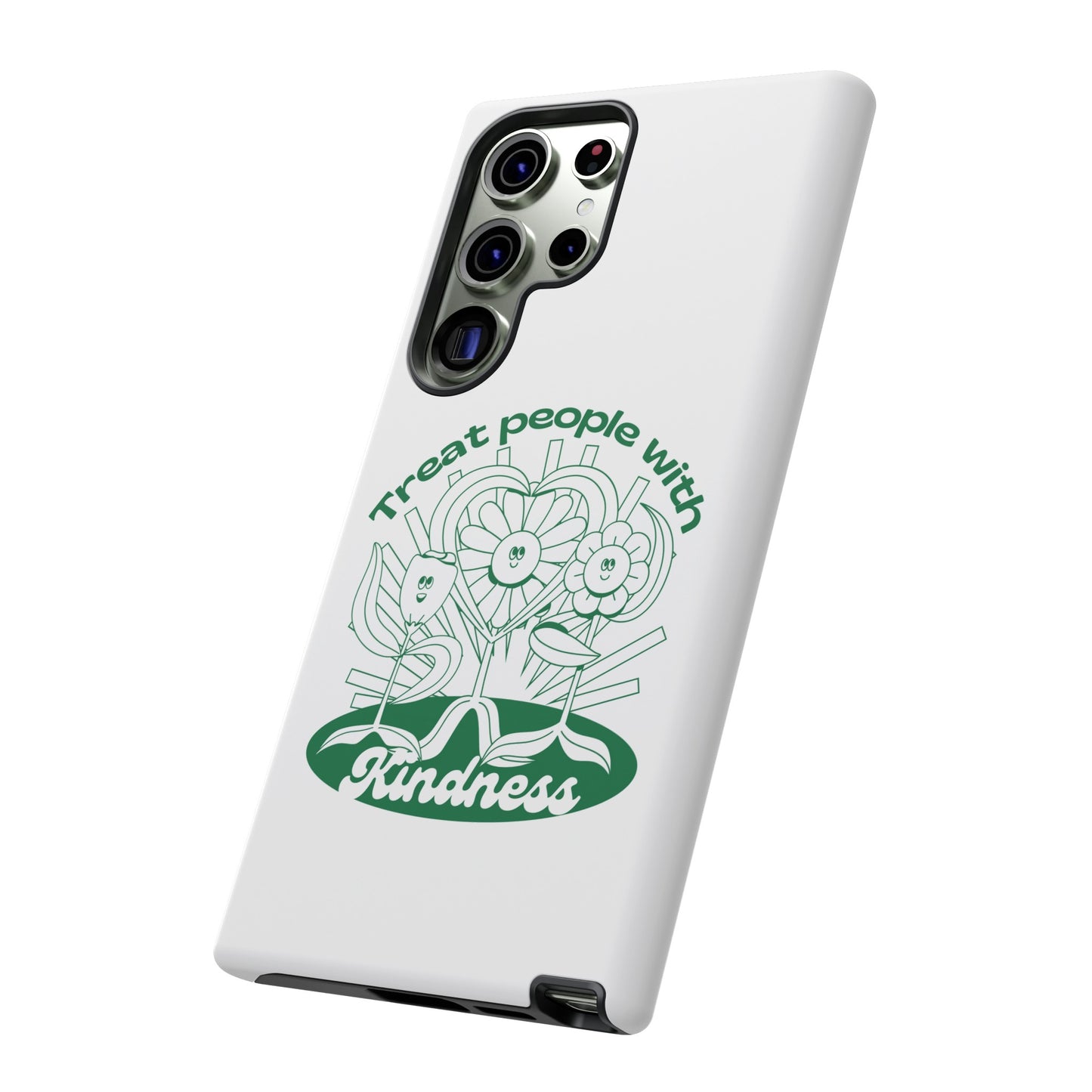 Treat People With Kindness Phone Case | iPhone 15 Plus/ Pro, 14, 13, 12| Google Pixel 7, Pro, 5| Samsung Galaxy S23 All Major Phone Models