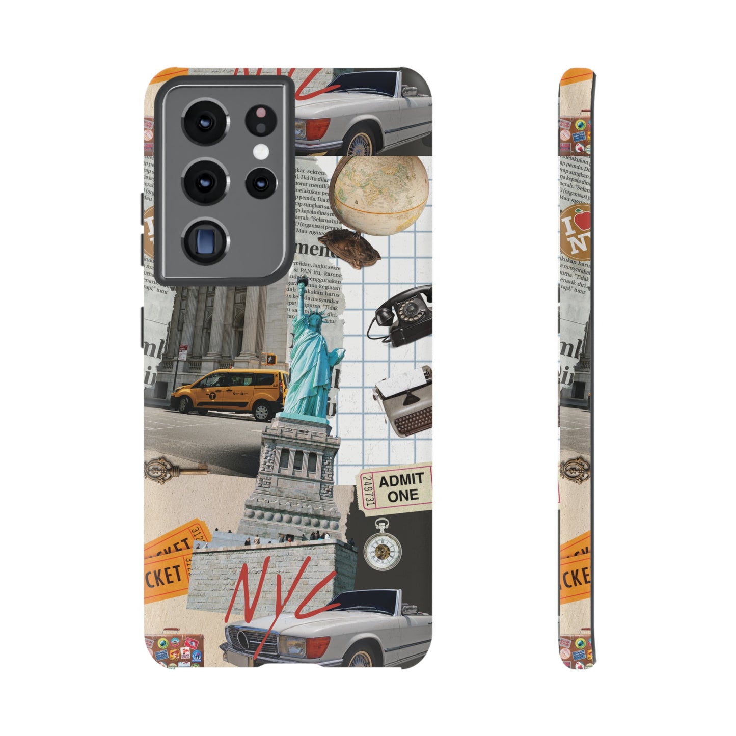 New York City Collage Wallpaper Phone Case | iPhone 15 Plus/ Pro, 14, 13, 12| Google Pixel 7, Pro, 5| Samsung Galaxy S23 All Major Phone Models