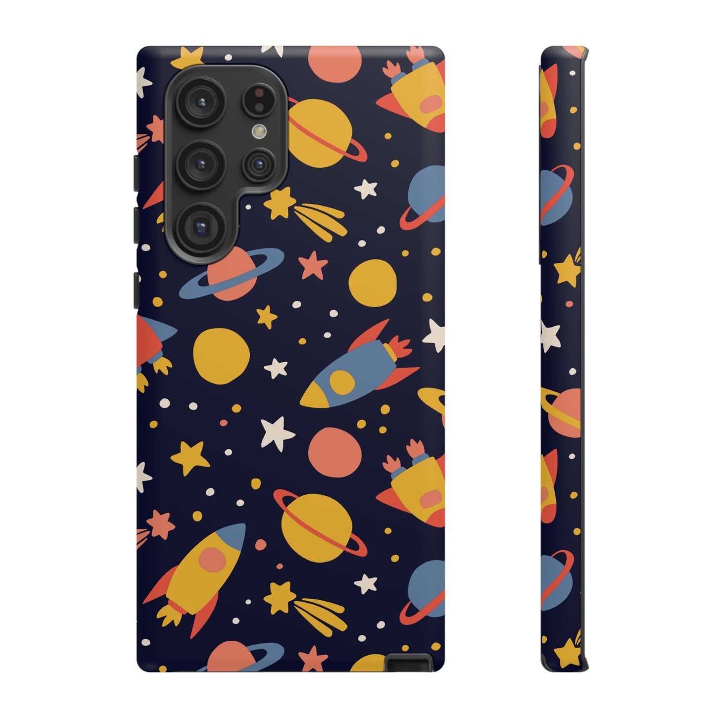 Cartoon Space Wallpaper Phone Case | iPhone 15 Plus/ Pro, 14, 13, 12| Google Pixel 7, Pro, 5| Samsung Galaxy S23 All Major Phone Models