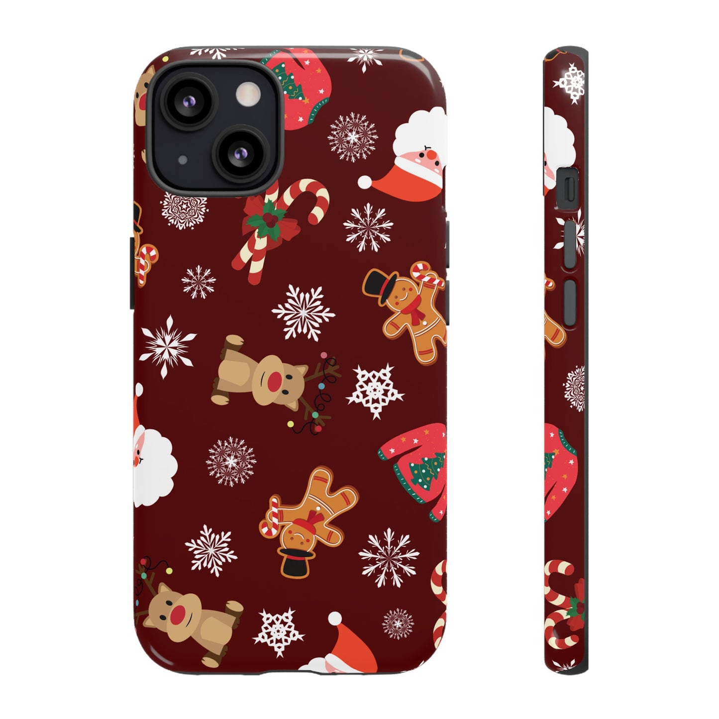 Festive Christmas Wallpaper Phone Case | iPhone 15 Plus/ Pro, 14, 13, 12| Google Pixel 7, Pro, 5| Samsung Galaxy S23 All Major Phone Models