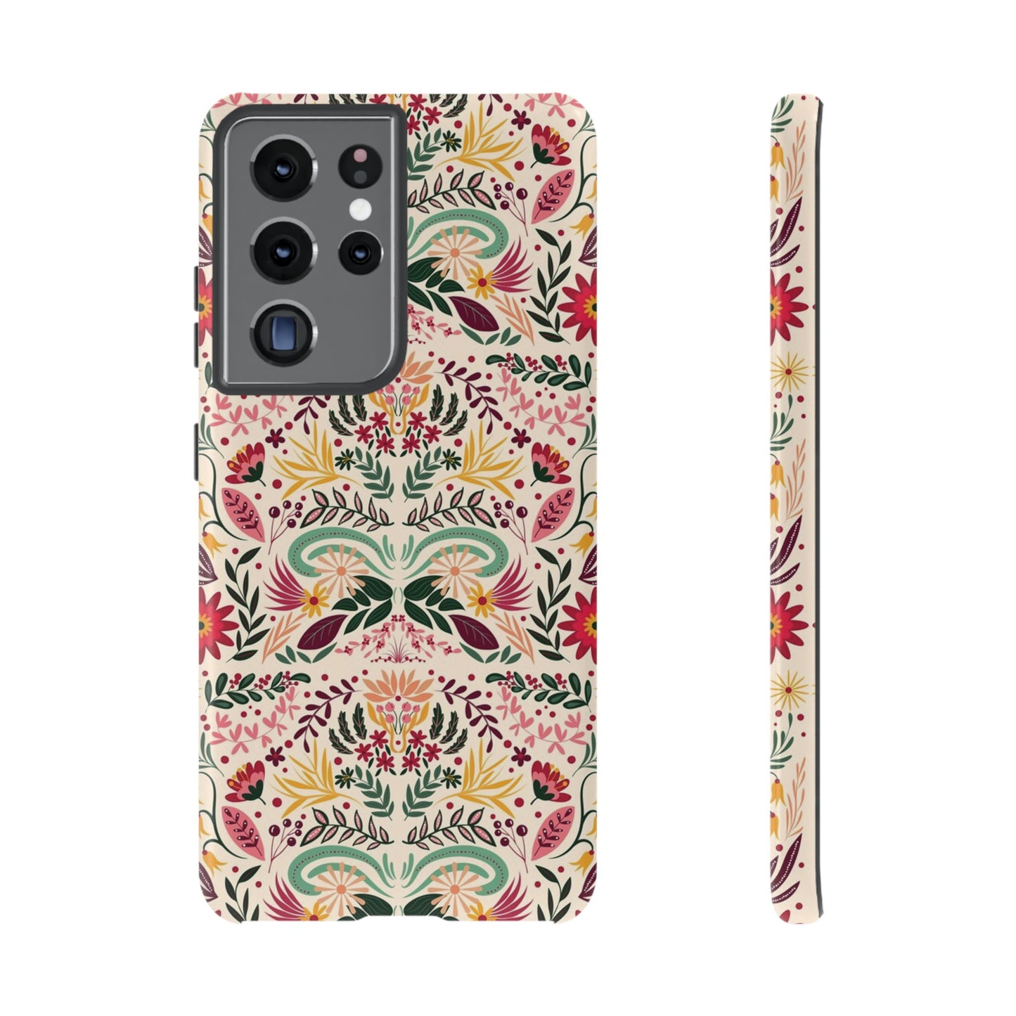 Bright Floral Wallpaper Phone Case | iPhone 15 Plus/ Pro, 14, 13, 12| Google Pixel 7, Pro, 5| Samsung Galaxy S23 All Major Phone Models