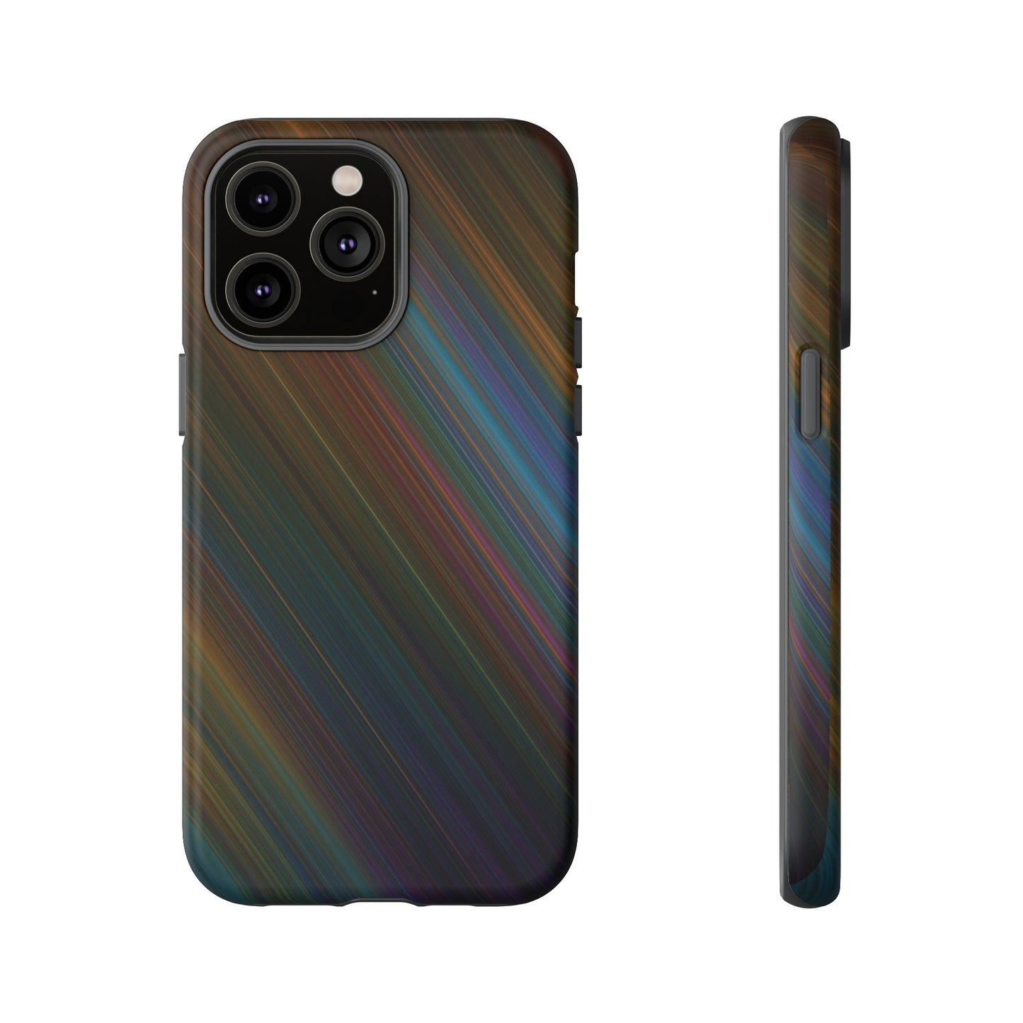 Slanted Rainbow Wallpaper Phone Case | iPhone 15 Plus/ Pro, 14, 13, 12| Google Pixel 7, Pro, 5| Samsung Galaxy S23 All Major Phone Models