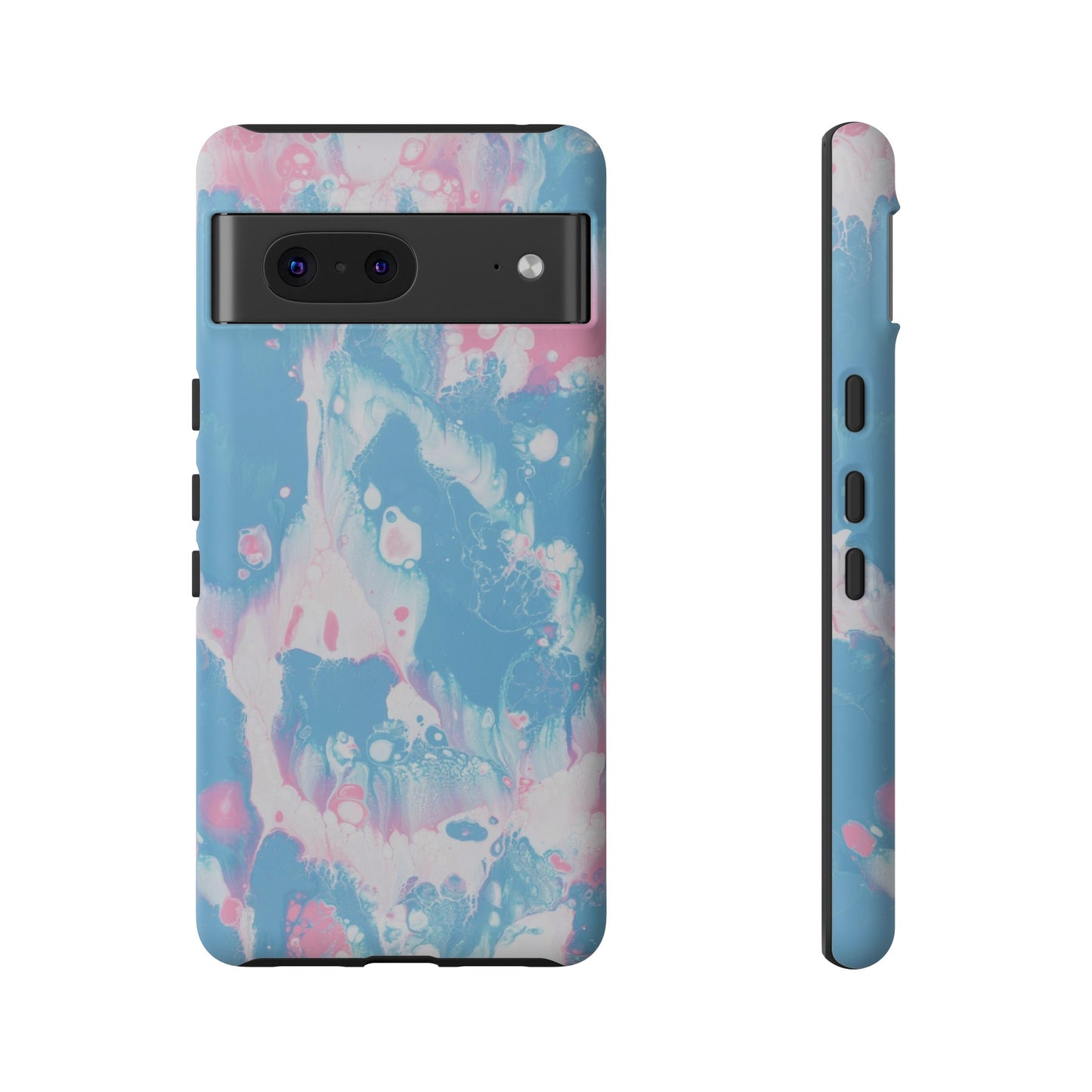 Baby Pink & Blue Resin Inspired Phone Case |iPhone 15 Plus/ Pro, 14, 13, 12|Google Pixel 7, Pro, 5|Samsung Galaxy S23 All Major Phone Models