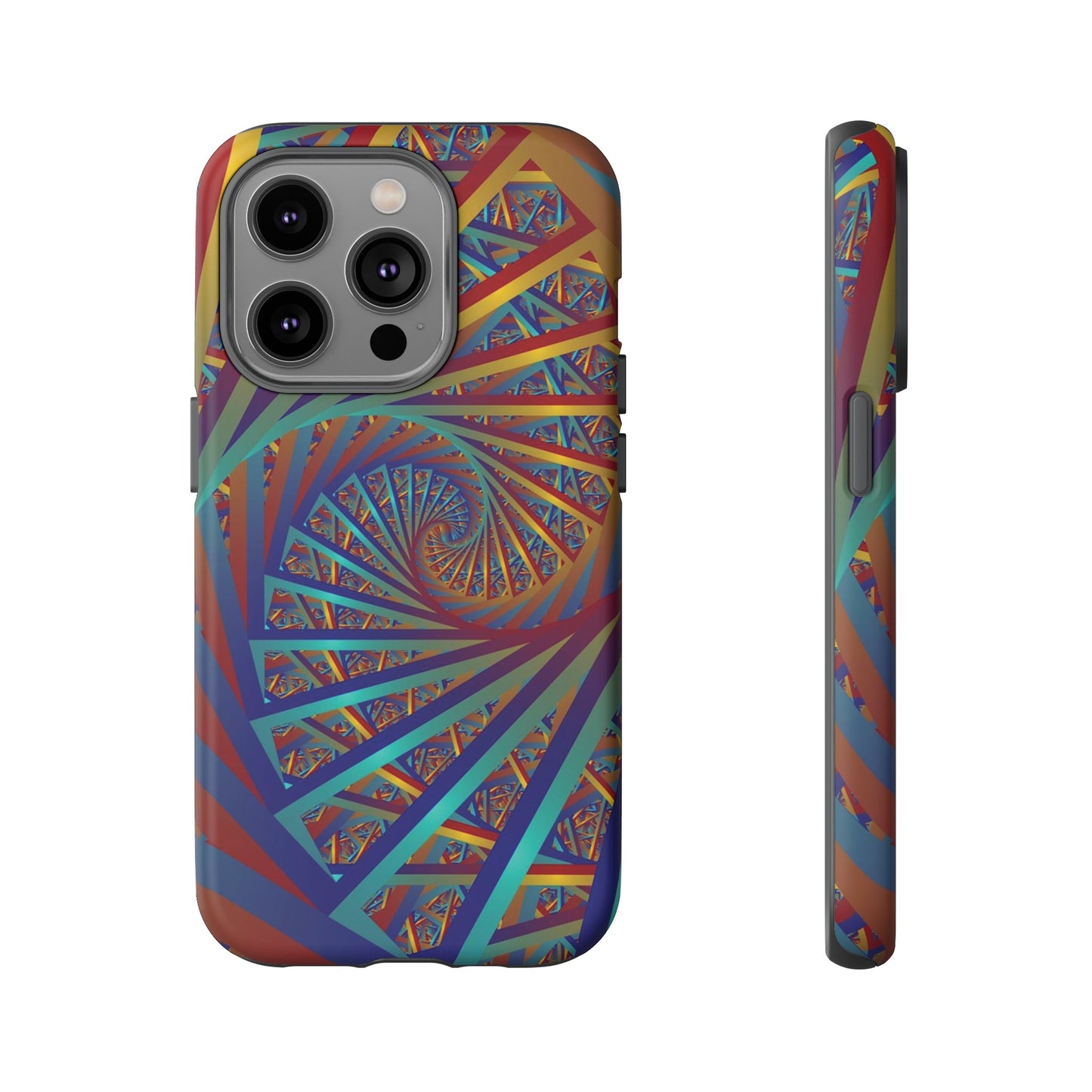 Colourful Spiral Wallpaper Phone Case | iPhone 15 Plus/ Pro, 14, 13, 12| Google Pixel 7, Pro, 5| Samsung Galaxy S23 All Major Phone Models