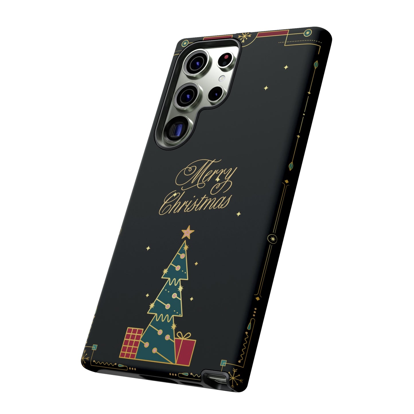 Christmas Tree Wallpaper Phone Case | iPhone 15 Plus/ Pro, 14, 13, 12| Google Pixel 7, Pro, 5| Samsung Galaxy S23 All Major Phone Models