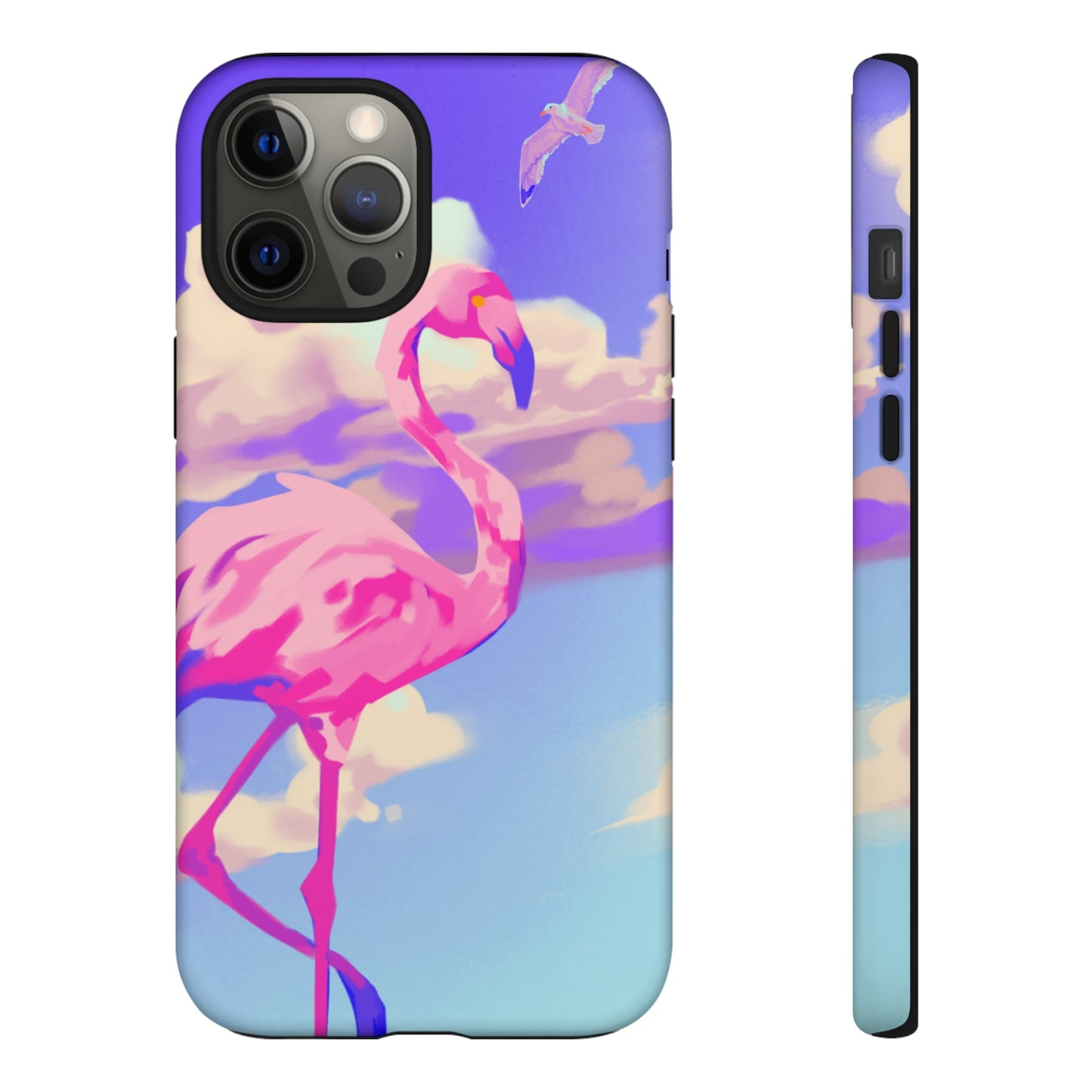 Flamingo In The Clouds Phone Case | iPhone 15 Plus/ Pro, 14, 13, 12| Google Pixel 7, Pro, 5| Samsung Galaxy S23 All Major Phone Models