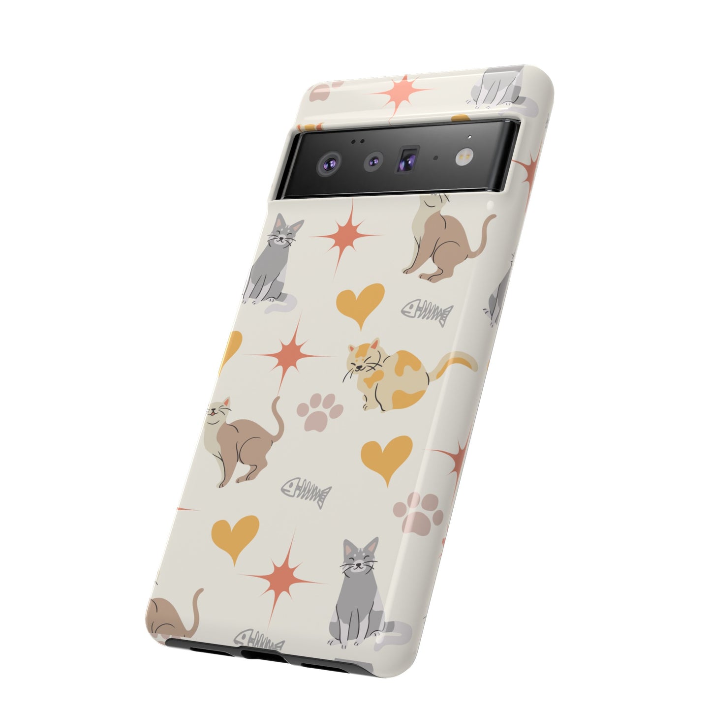 Cute Cat Wallpaper Phone Case | iPhone 15 Plus/ Pro, 14, 13, 12| Google Pixel 7, Pro, 5| Samsung Galaxy S23 All Major Phone Models