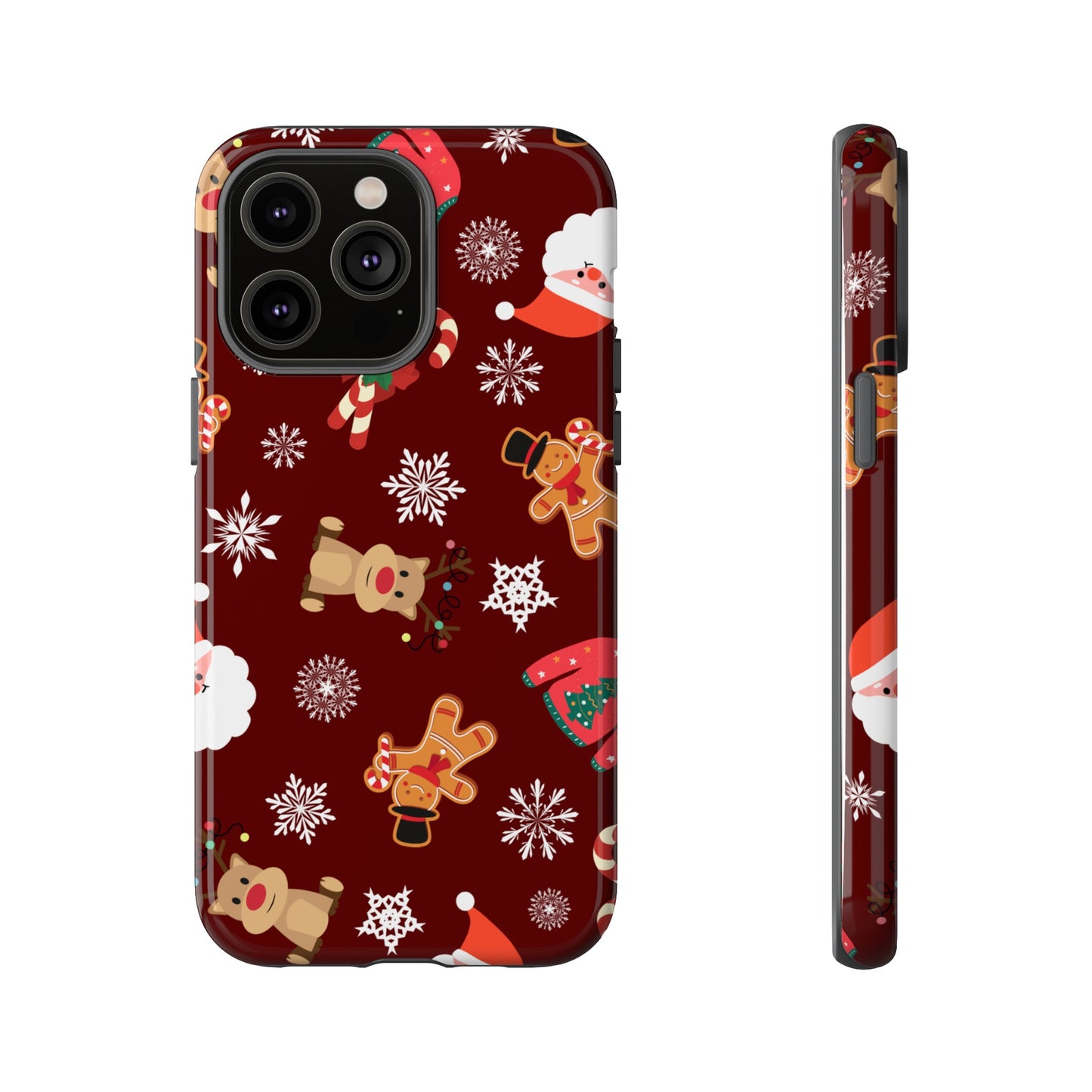 Festive Christmas Wallpaper Phone Case | iPhone 15 Plus/ Pro, 14, 13, 12| Google Pixel 7, Pro, 5| Samsung Galaxy S23 All Major Phone Models