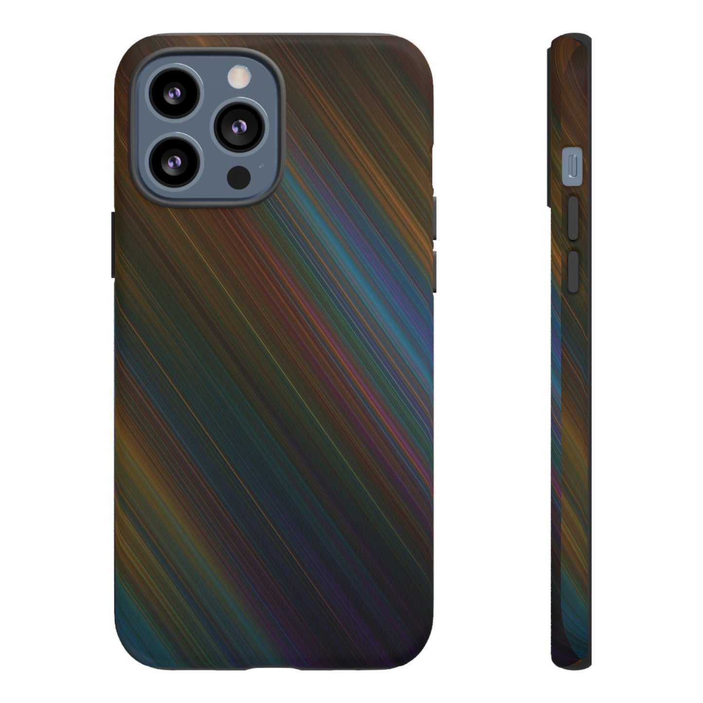 Slanted Rainbow Wallpaper Phone Case | iPhone 15 Plus/ Pro, 14, 13, 12| Google Pixel 7, Pro, 5| Samsung Galaxy S23 All Major Phone Models