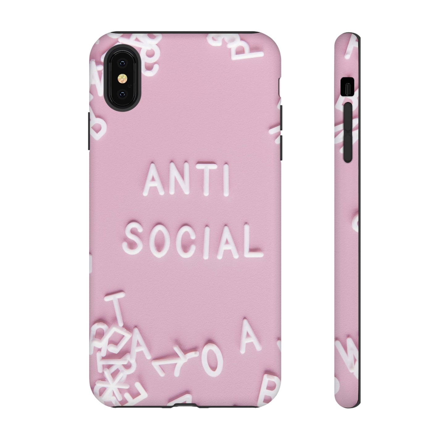 Anti Social Phone Case | iPhone 15 Plus/ Pro, 14, 13, 12| Google Pixel 7, Pro, 5| Samsung Galaxy S23 All Major Phone Models