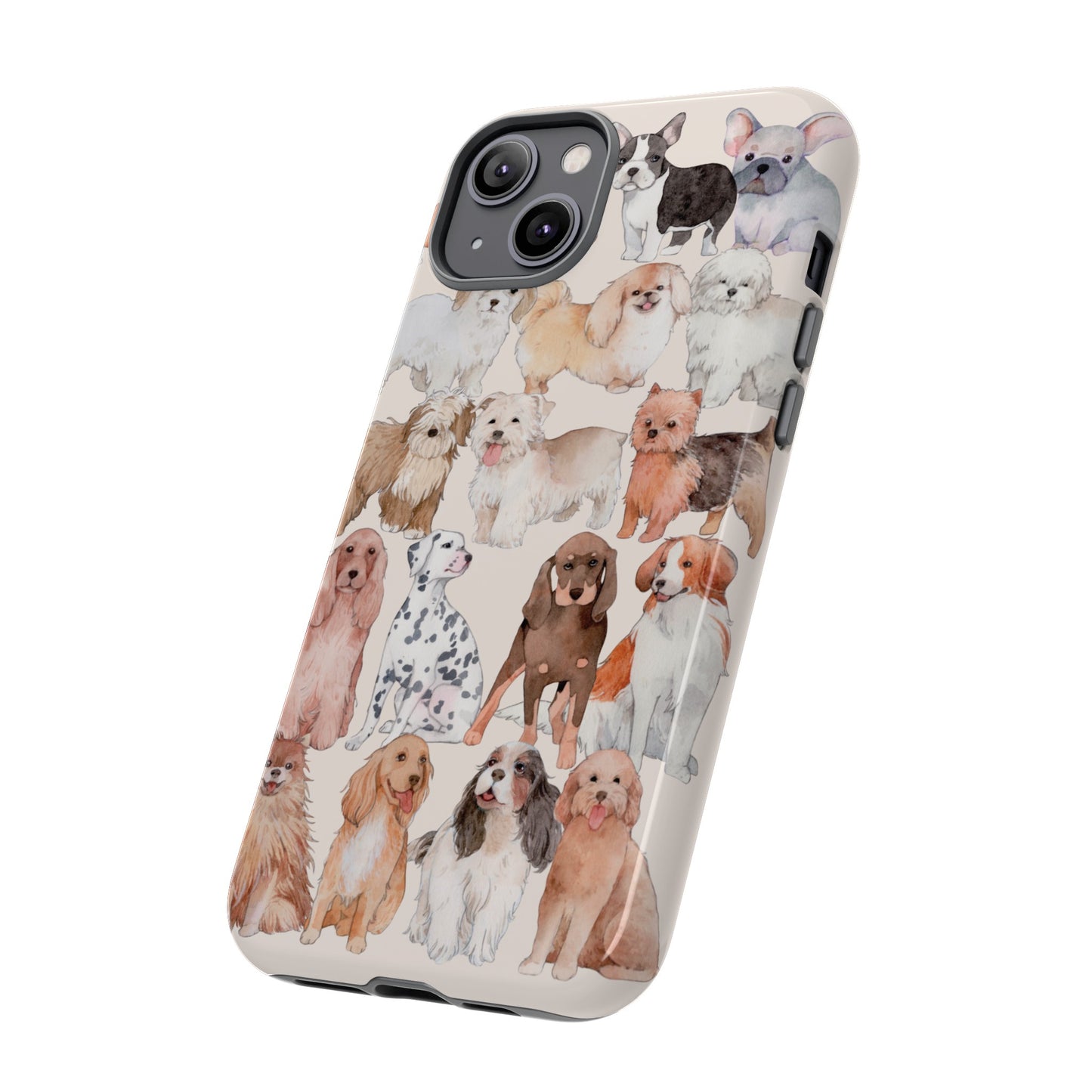 Dog Collage Wallpaper Phone Case | iPhone 15 Plus/ Pro, 14, 13, 12| Google Pixel 7, Pro, 5| Samsung Galaxy S23 All Major Phone Models