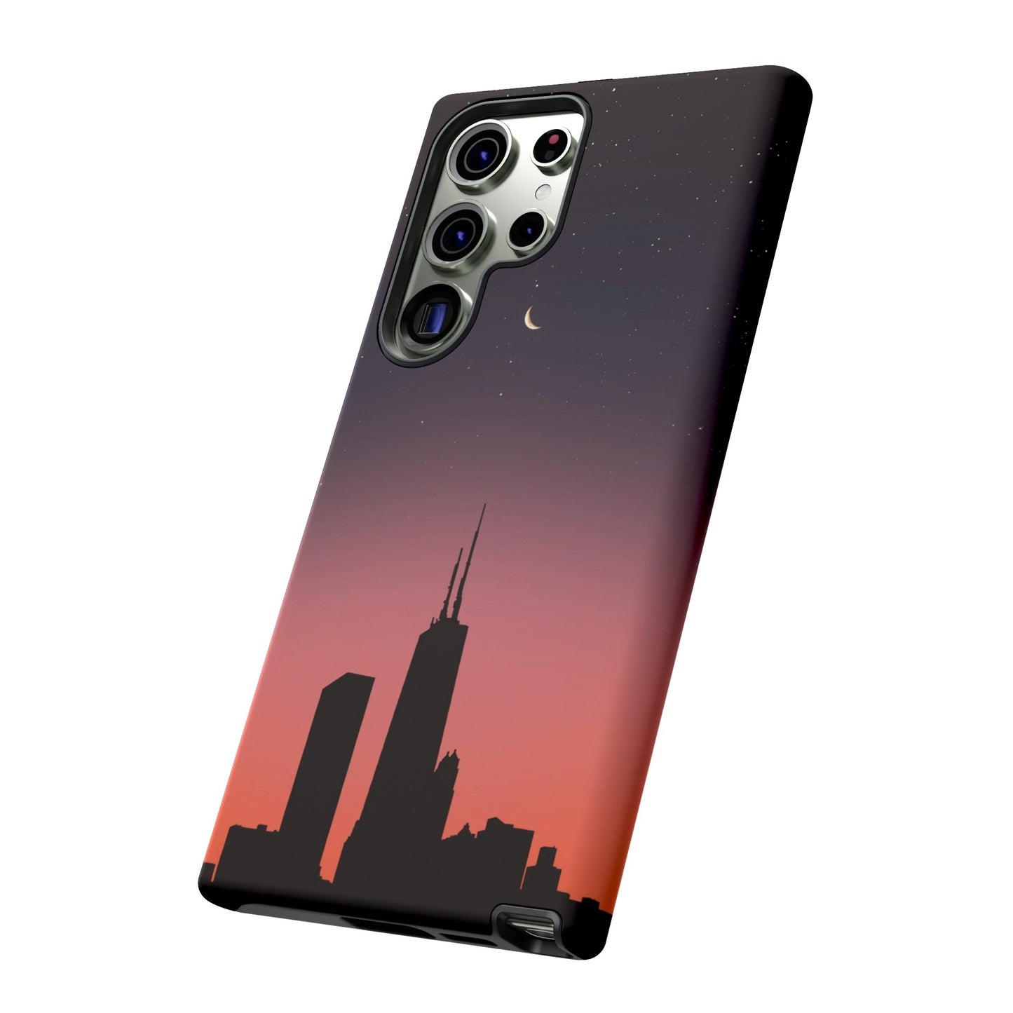 Chicago Skyline Wallpaper Phone Case | iPhone 15 Plus/ Pro, 14, 13, 12| Google Pixel 7, Pro, 5| Samsung Galaxy S23 All Major Phone Models