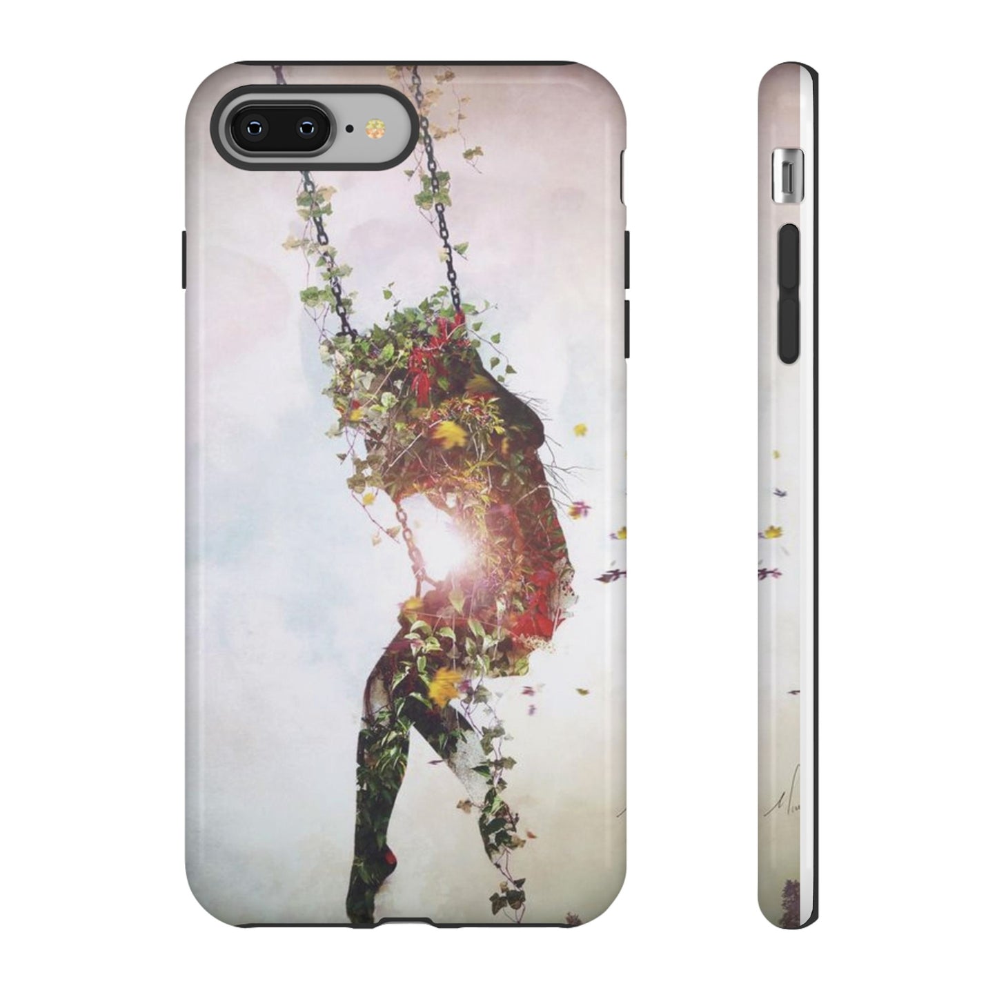 Flower Swing Girl Wallpaper Phone Case | iPhone 15 Plus/ Pro, 14, 13, 12| Google Pixel 7, Pro, 5| Samsung Galaxy S23 All Major Phone Models