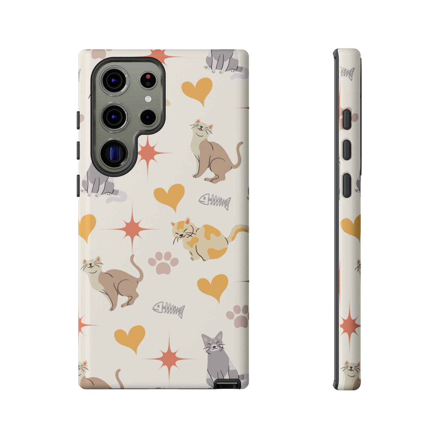 Cute Cat Wallpaper Phone Case | iPhone 15 Plus/ Pro, 14, 13, 12| Google Pixel 7, Pro, 5| Samsung Galaxy S23 All Major Phone Models