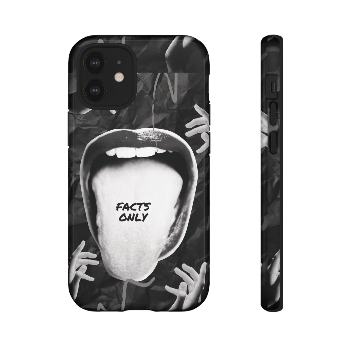 Facts Only Wallpaper Phone Case | iPhone 15 Plus/ Pro, 14, 13, 12| Google Pixel 7, Pro, 5| Samsung Galaxy S23 All Major Phone Models