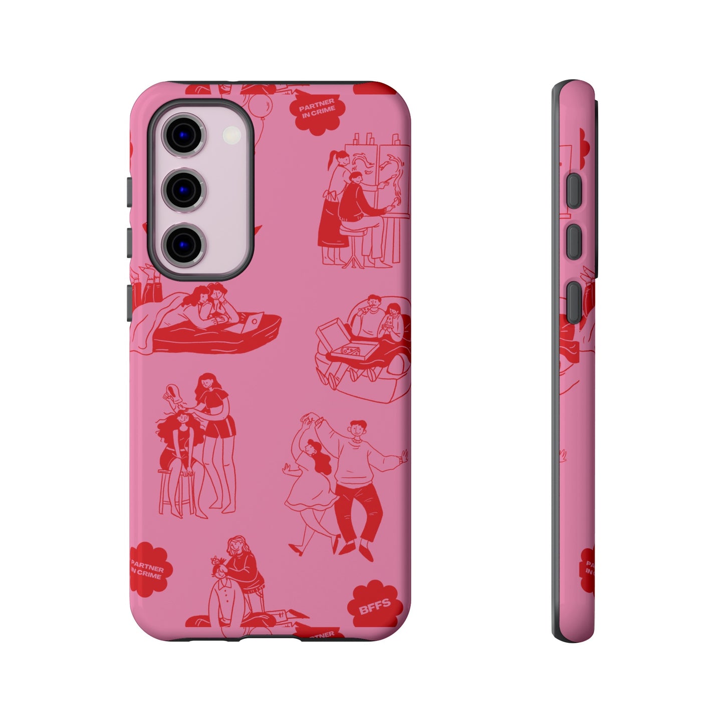 Pink Valentine's Day Wallpaper Phone Case | iPhone 15 Plus/ Pro, 14, 13, 12| Google Pixel 7, Pro, 5| Samsung Galaxy S23 All Major Phone Models