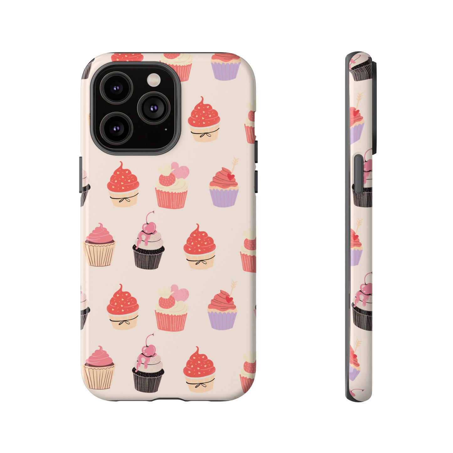 Cupcake Collage Wallpaper Phone Case | iPhone 15 Plus/ Pro, 14, 13, 12| Google Pixel 7, Pro, 5| Samsung Galaxy S23 All Major Phone Models