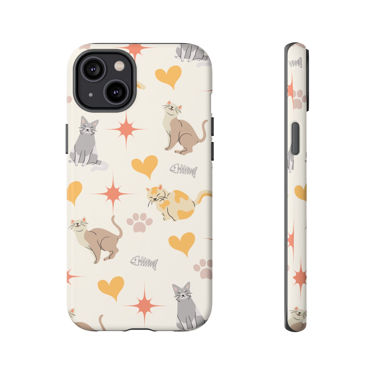 Cute Cat Wallpaper Phone Case | iPhone 15 Plus/ Pro, 14, 13, 12| Google Pixel 7, Pro, 5| Samsung Galaxy S23 All Major Phone Models