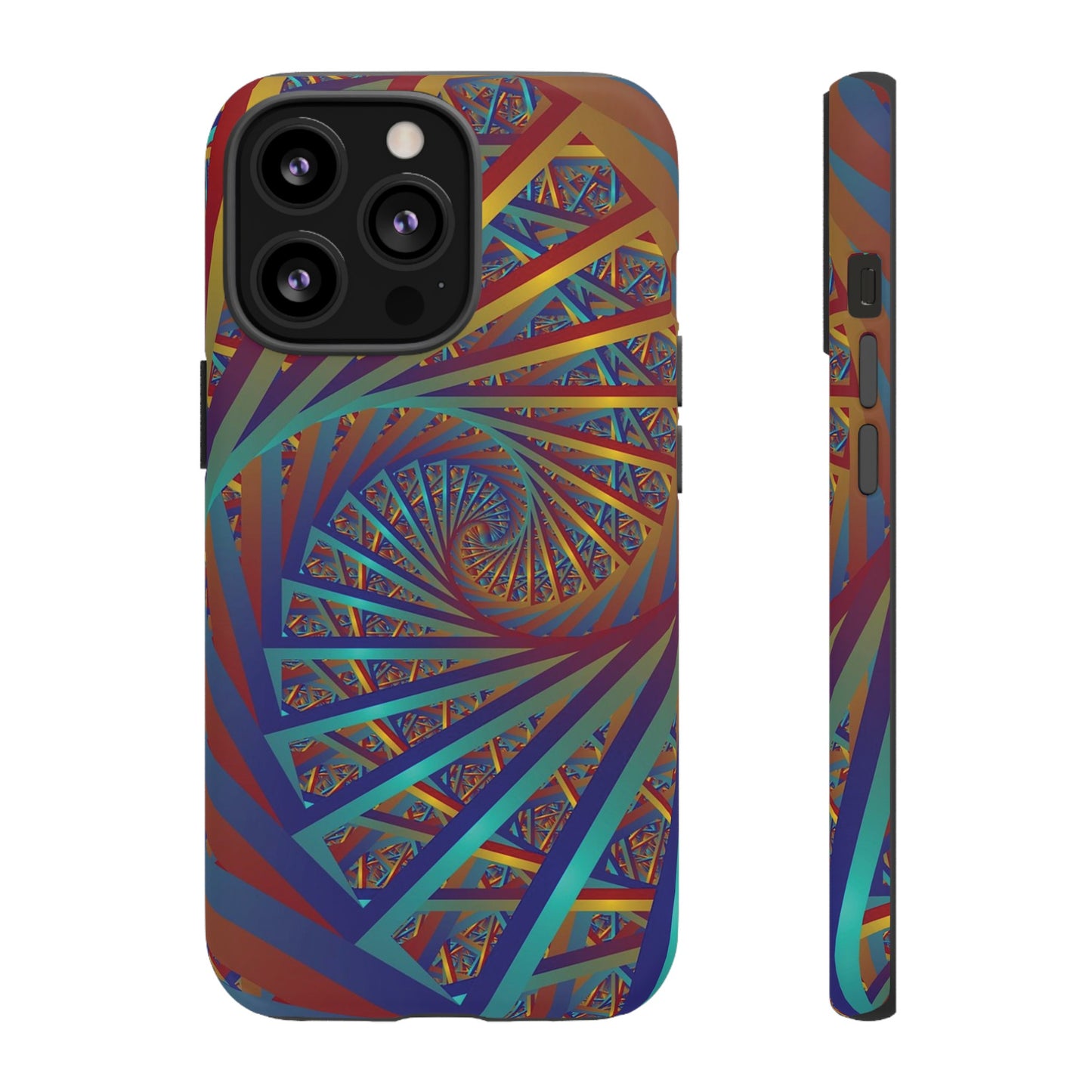 Colourful Spiral Wallpaper Phone Case | iPhone 15 Plus/ Pro, 14, 13, 12| Google Pixel 7, Pro, 5| Samsung Galaxy S23 All Major Phone Models