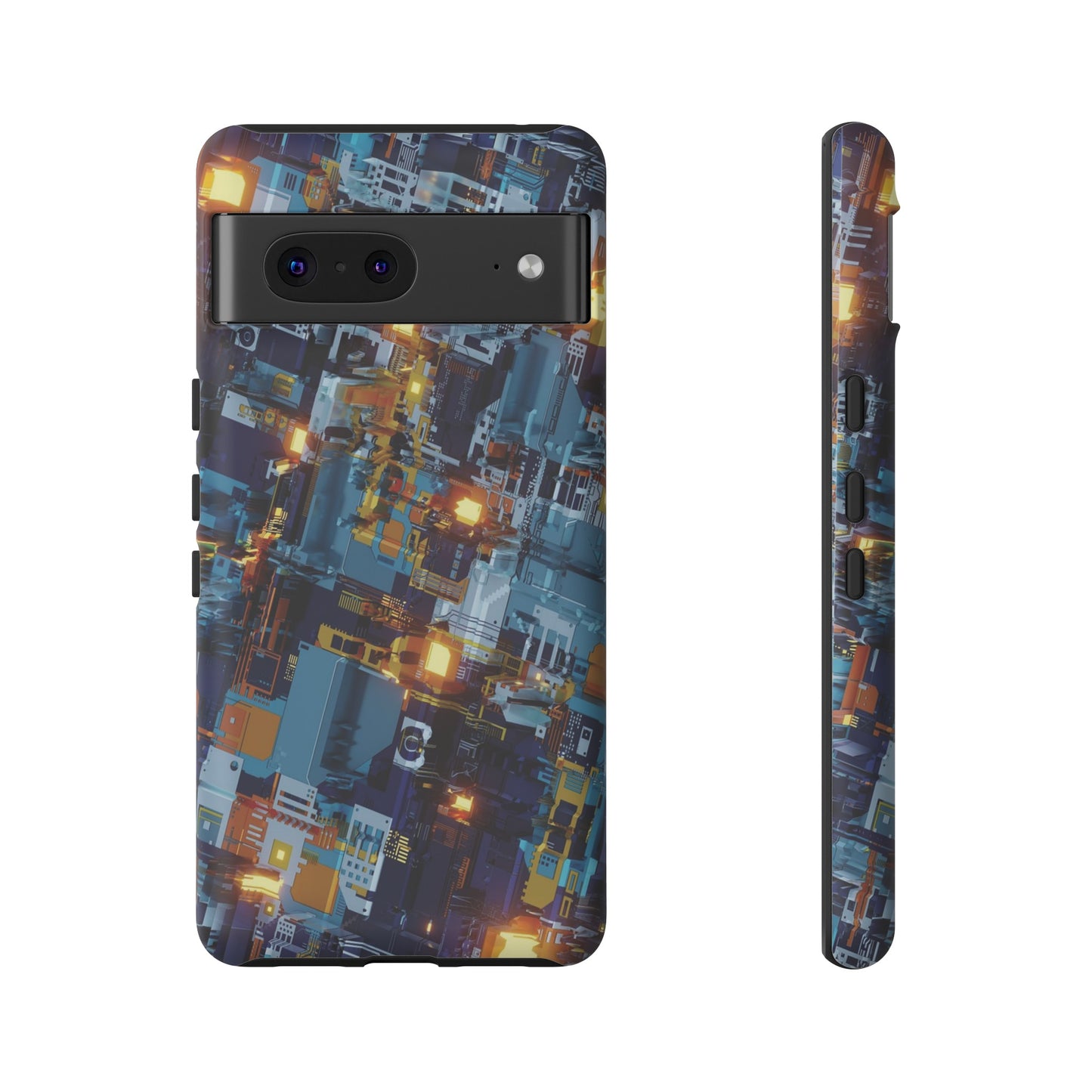 Computer Circuit Board Wallpaper Phone Case | iPhone 15 Plus/ Pro, 14, 13, 12| Google Pixel 7, Pro, 5| Samsung Galaxy S23 All Major Phone Models