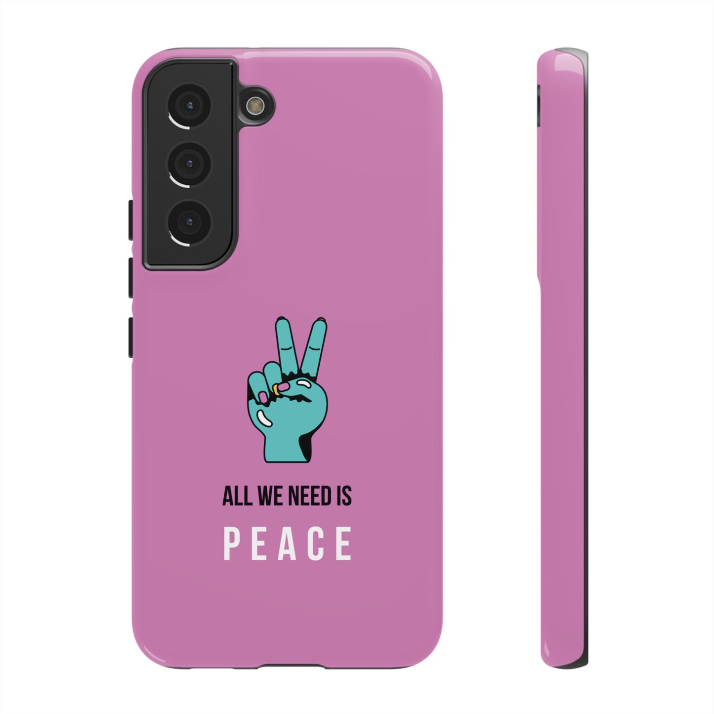 All We Need Is Peace Wallpaper Phone Case | iPhone 15 Plus/ Pro, 14, 13, 12| Google Pixel 7, Pro, 5| Samsung Galaxy S23 All Major Phone Models