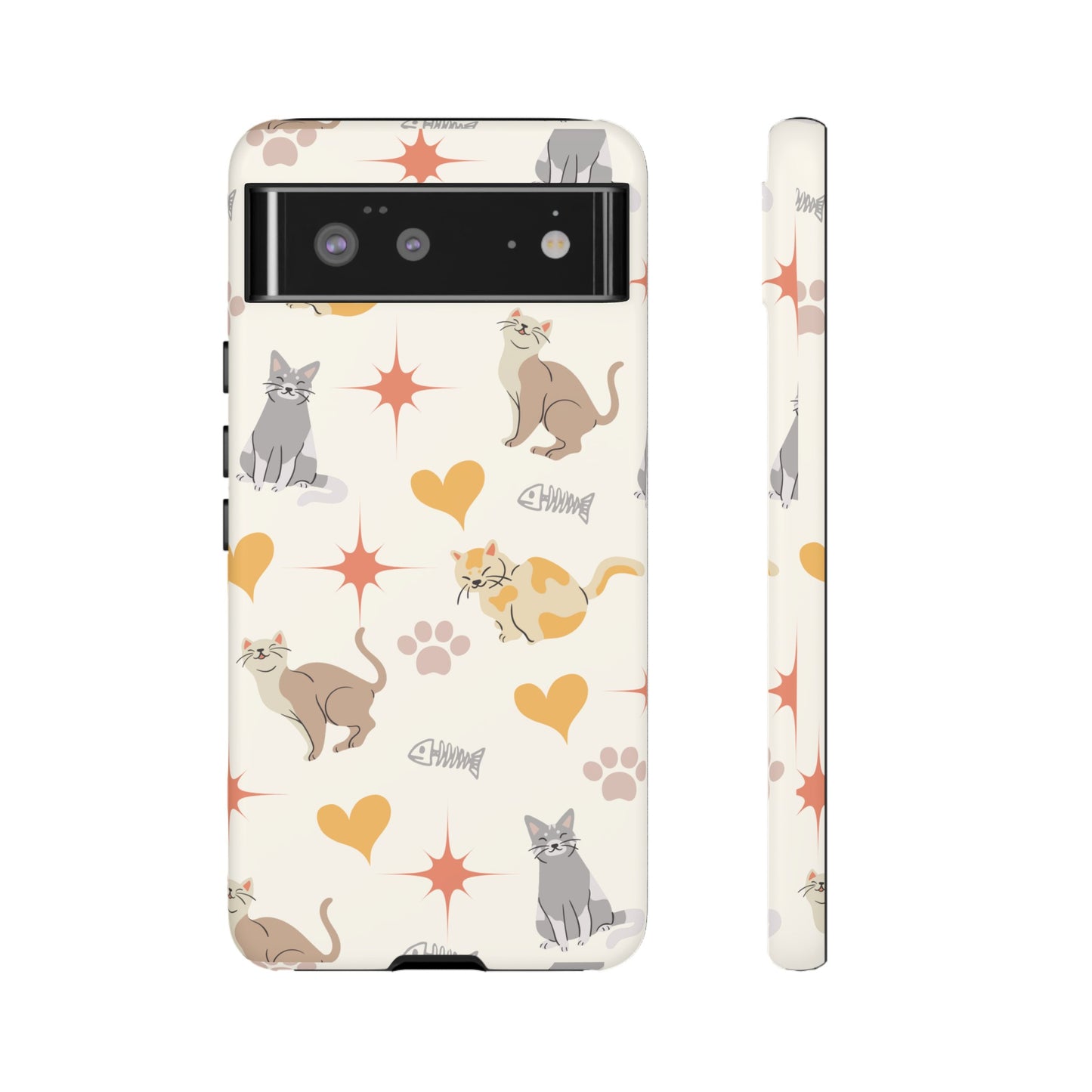 Cute Cat Wallpaper Phone Case | iPhone 15 Plus/ Pro, 14, 13, 12| Google Pixel 7, Pro, 5| Samsung Galaxy S23 All Major Phone Models