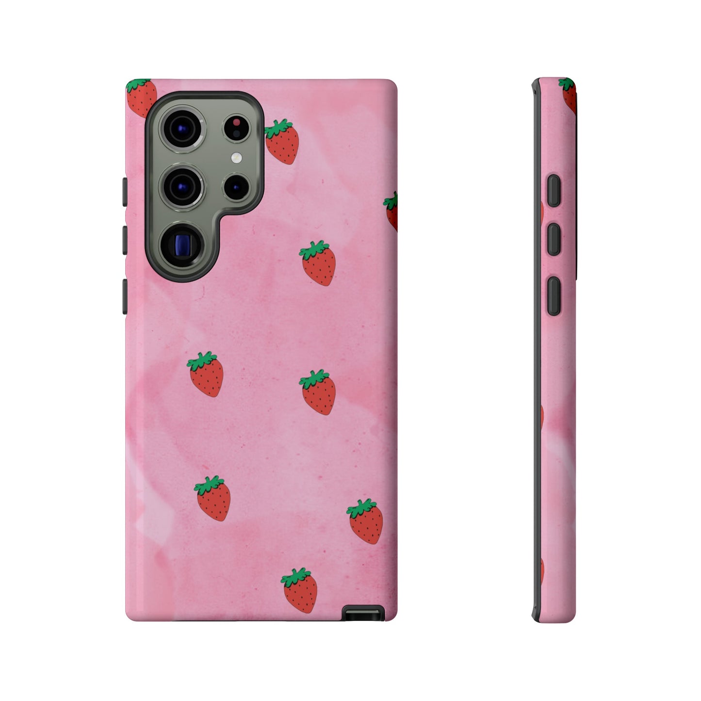 Strawberry Wallpaper Phone Case | iPhone 15 Plus/ Pro, 14, 13, 12| Google Pixel 7, Pro, 5| Samsung Galaxy S23 All Major Phone Models