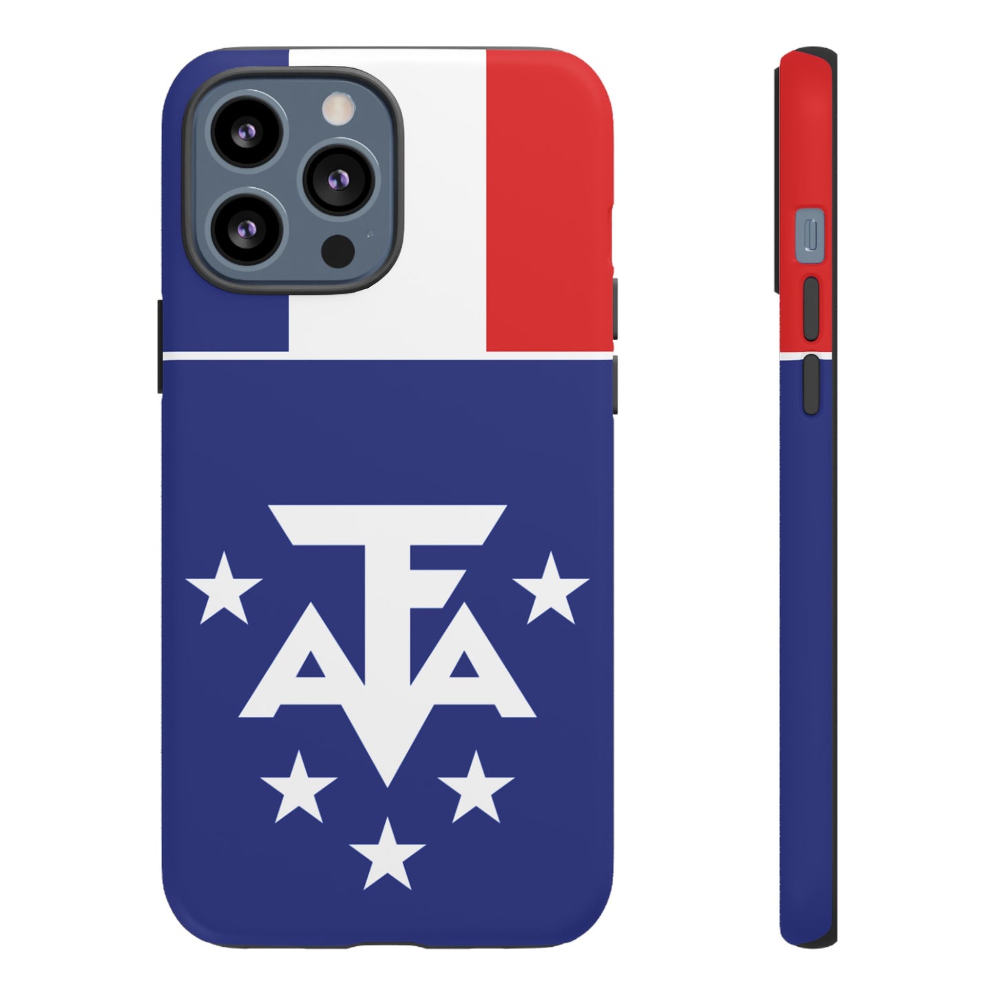 French Southern And Antarctic Lands Flag Phone Case | iPhone 15 Plus/ Pro, 14, 13, 12| Google Pixel 7, Pro, 5| Samsung Galaxy S23 All Major Phone Models