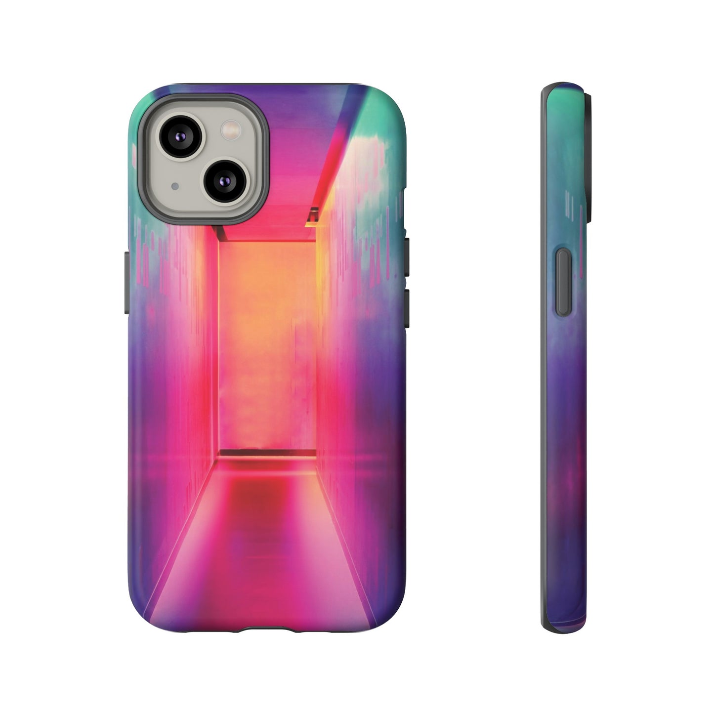 Rainbow Hallway Wallpaper Phone Case | iPhone 15 Plus/ Pro, 14, 13, 12| Google Pixel 7, Pro, 5| Samsung Galaxy S23 All Major Phone Models