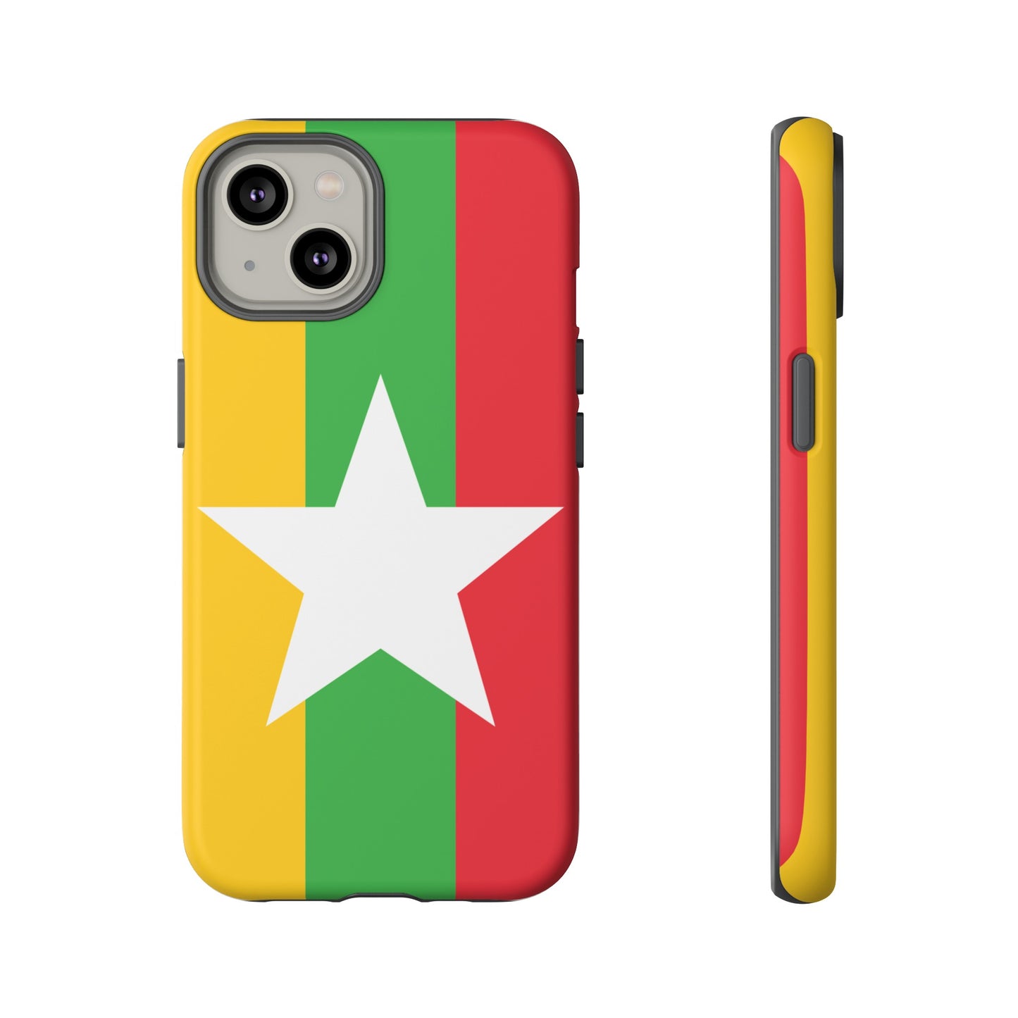 Myanmar Flag Phone Case | iPhone 15 Plus/ Pro, 14, 13, 12| Google Pixel 7, Pro, 5| Samsung Galaxy S23 All Major Phone Models