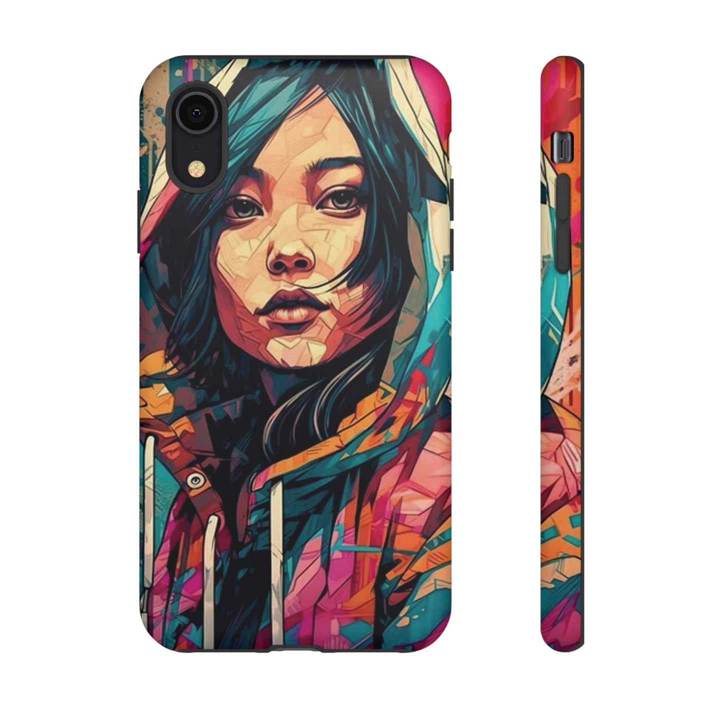 Girl Painting Wallpaper Phone Case | iPhone 15 Plus/ Pro, 14, 13, 12| Google Pixel 7, Pro, 5| Samsung Galaxy S23 All Major Phone Models