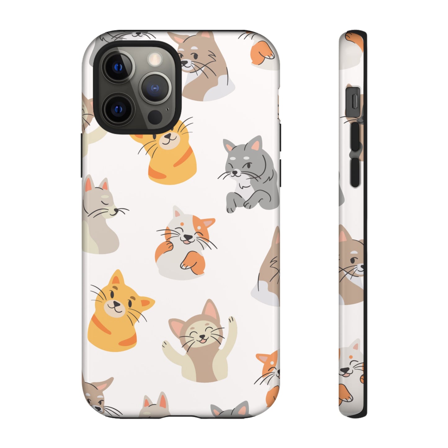 Adorable Cats Wallpaper Phone Case | iPhone 15 Plus/ Pro, 14, 13, 12| Google Pixel 7, Pro, 5| Samsung Galaxy S23 All Major Phone Models