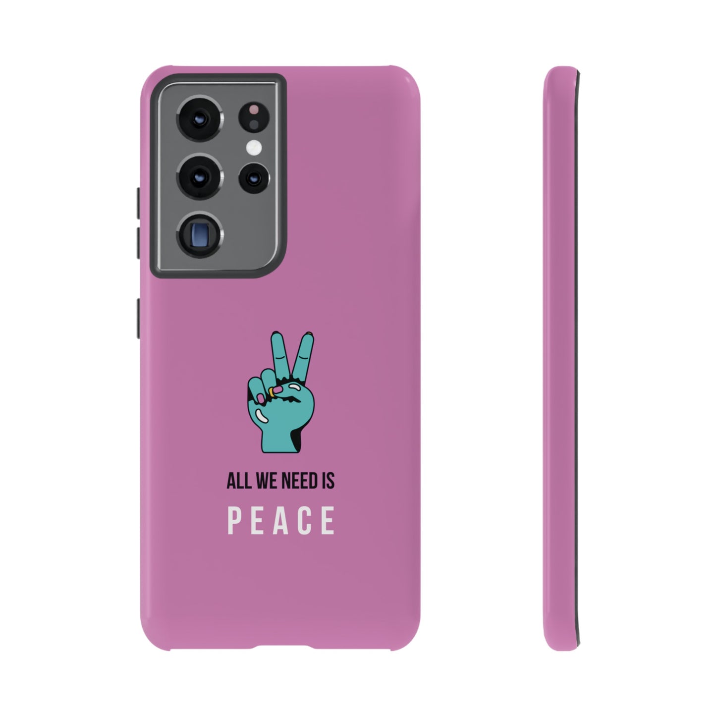 All We Need Is Peace Wallpaper Phone Case | iPhone 15 Plus/ Pro, 14, 13, 12| Google Pixel 7, Pro, 5| Samsung Galaxy S23 All Major Phone Models