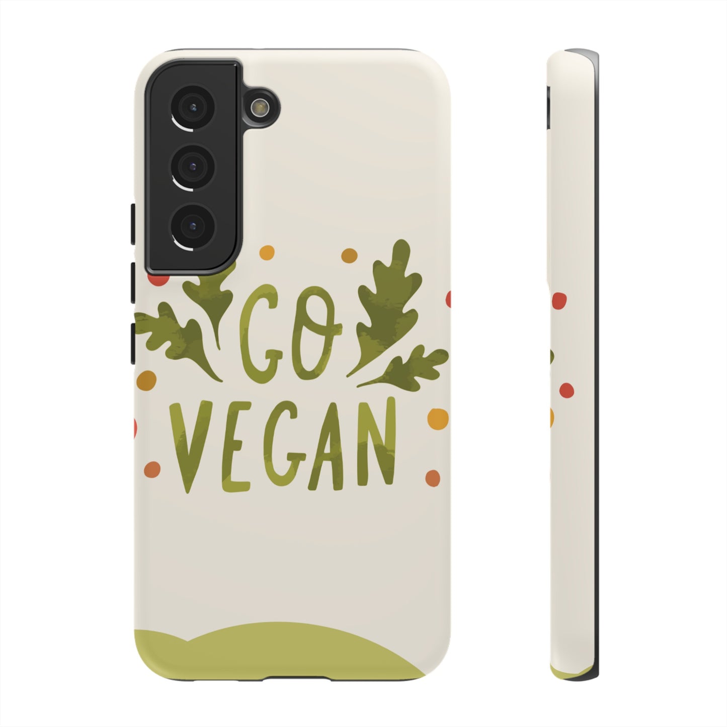 Go Vegan Wallpaper Phone Case | iPhone 15 Plus/ Pro, 14, 13, 12| Google Pixel 7, Pro, 5| Samsung Galaxy S23 All Major Phone Models